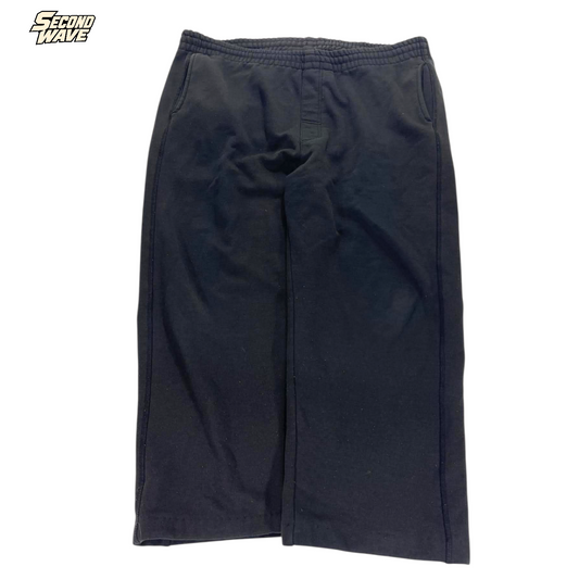 CHISEL 3/4 BLACK BAGGY SWEATPANTS (L)