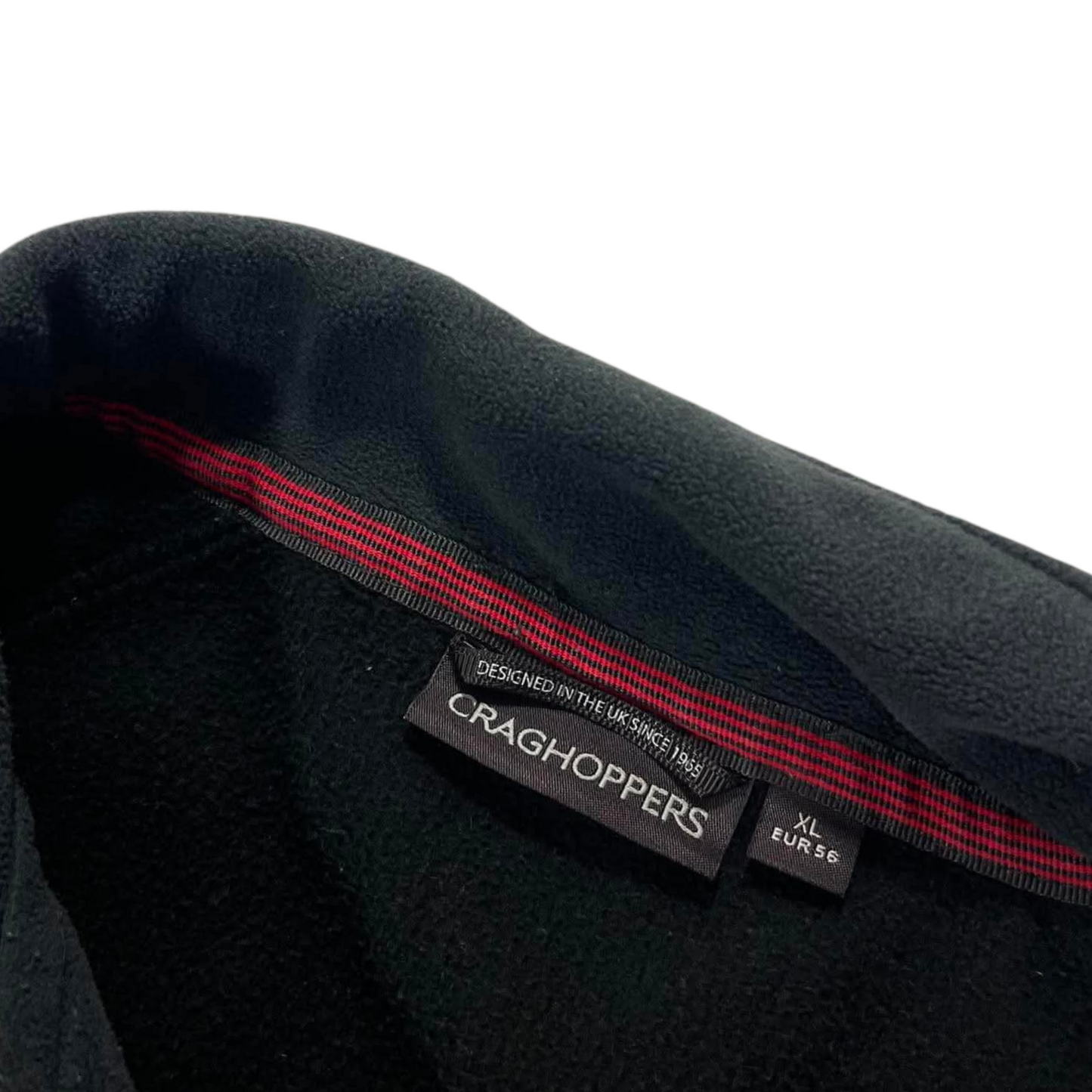 CRAGHOPPERS BLACK FLEECE QUARTER ZIP (XL)