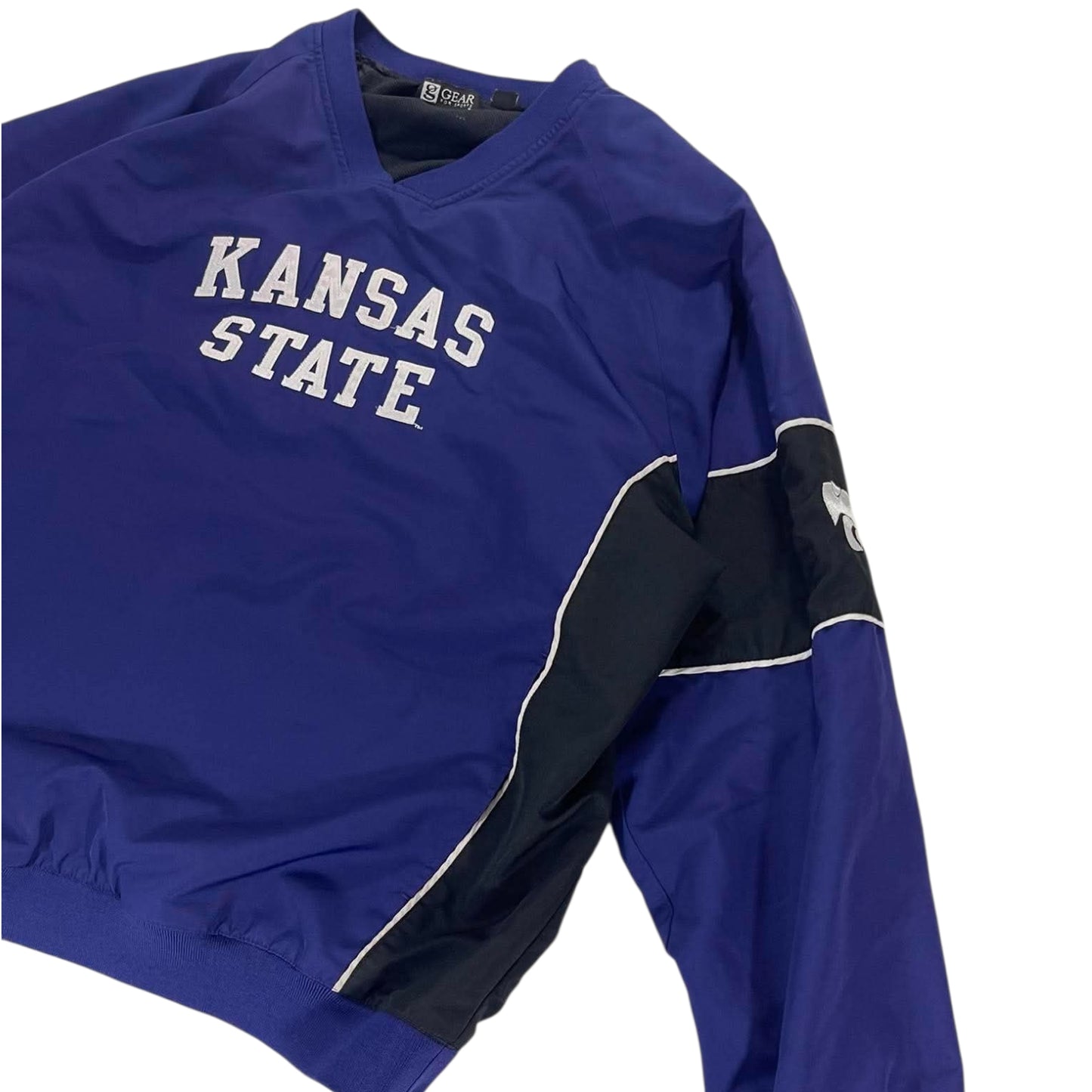 VINTAGE KANSAS STATE PURPLE WINDBREAKER JACKET (L)
