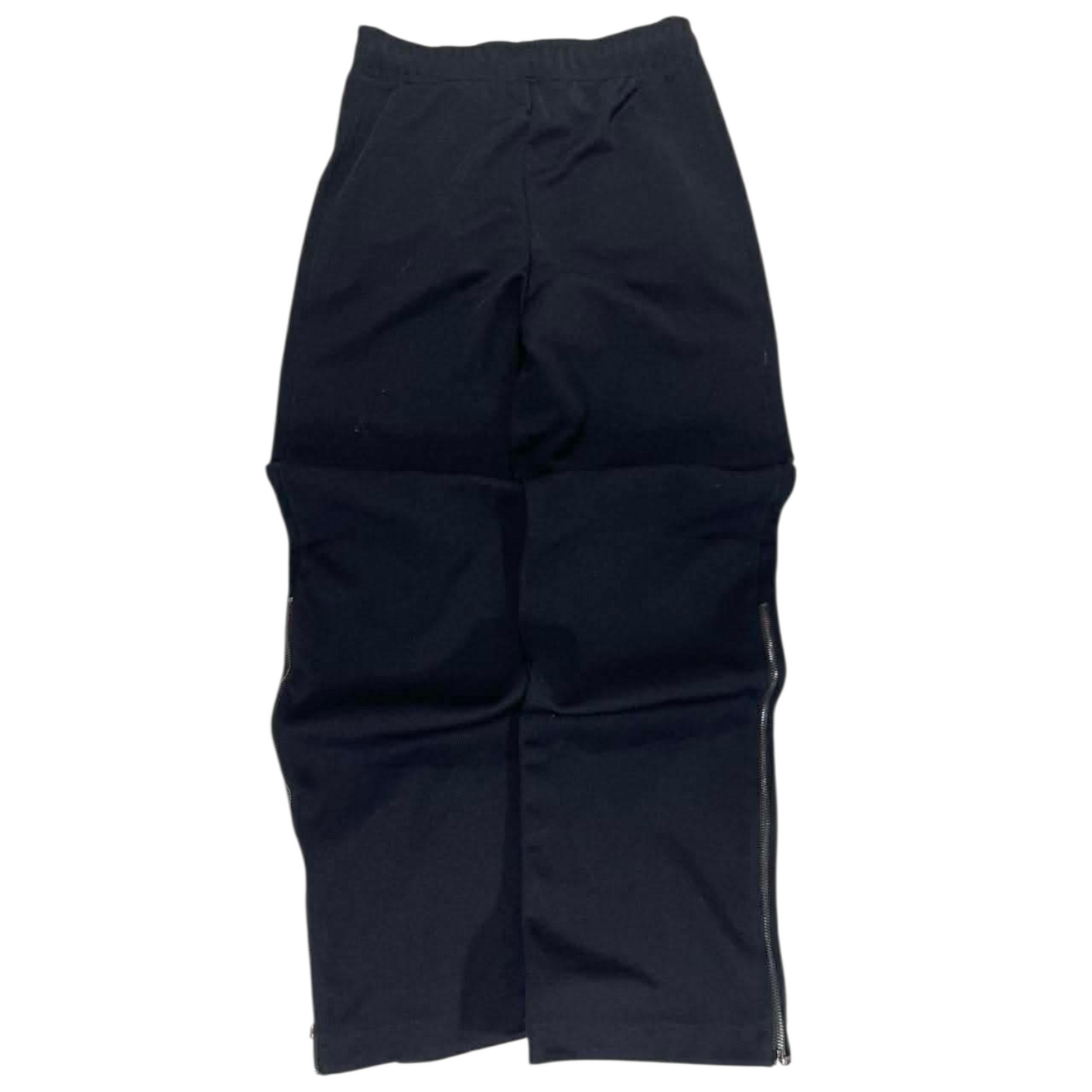 ARMANI EXCHANGE NAVY TRACK PANTS WITH PINK AND PURPLE STRIPES (M)
