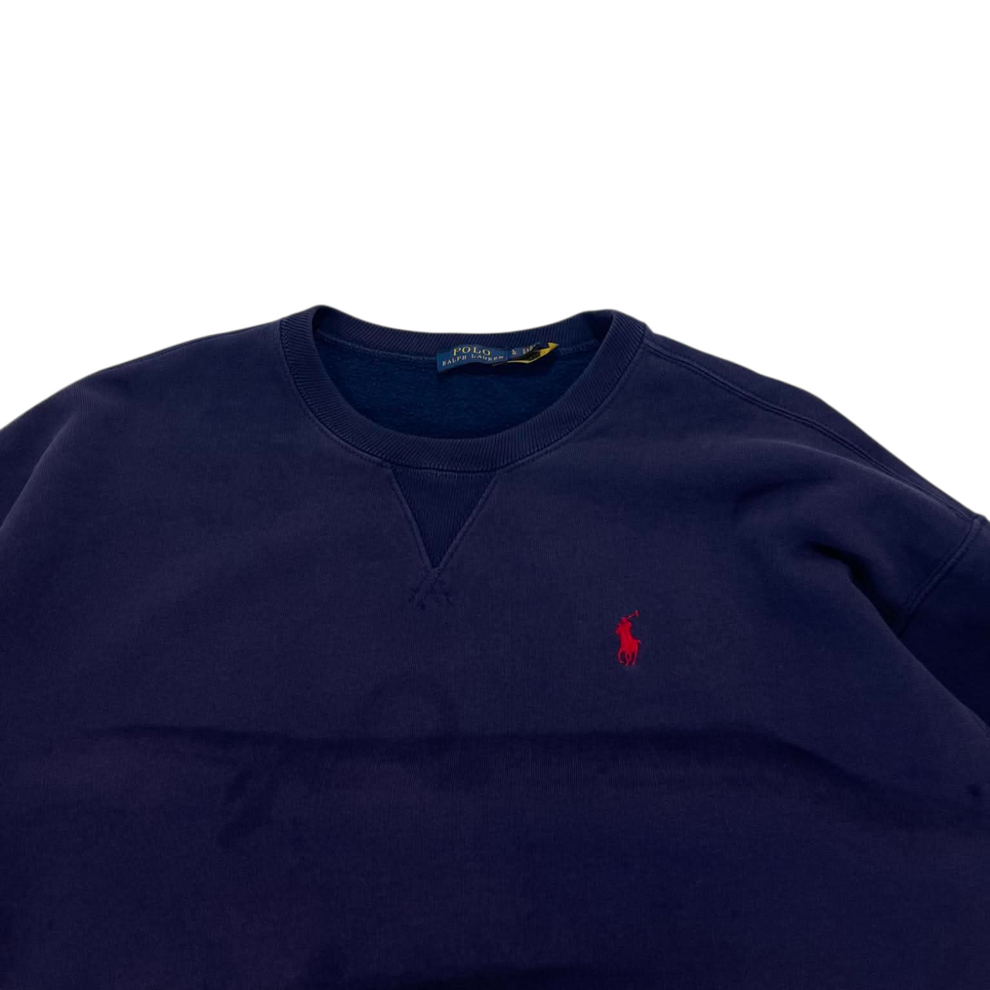 POLO RALPH LAUREN NAVY CREWNECK (L)