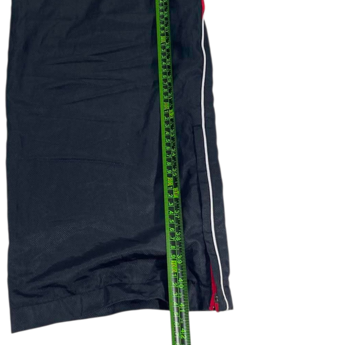 NIKE BLACK AND RED TRACK PANTS (XL)