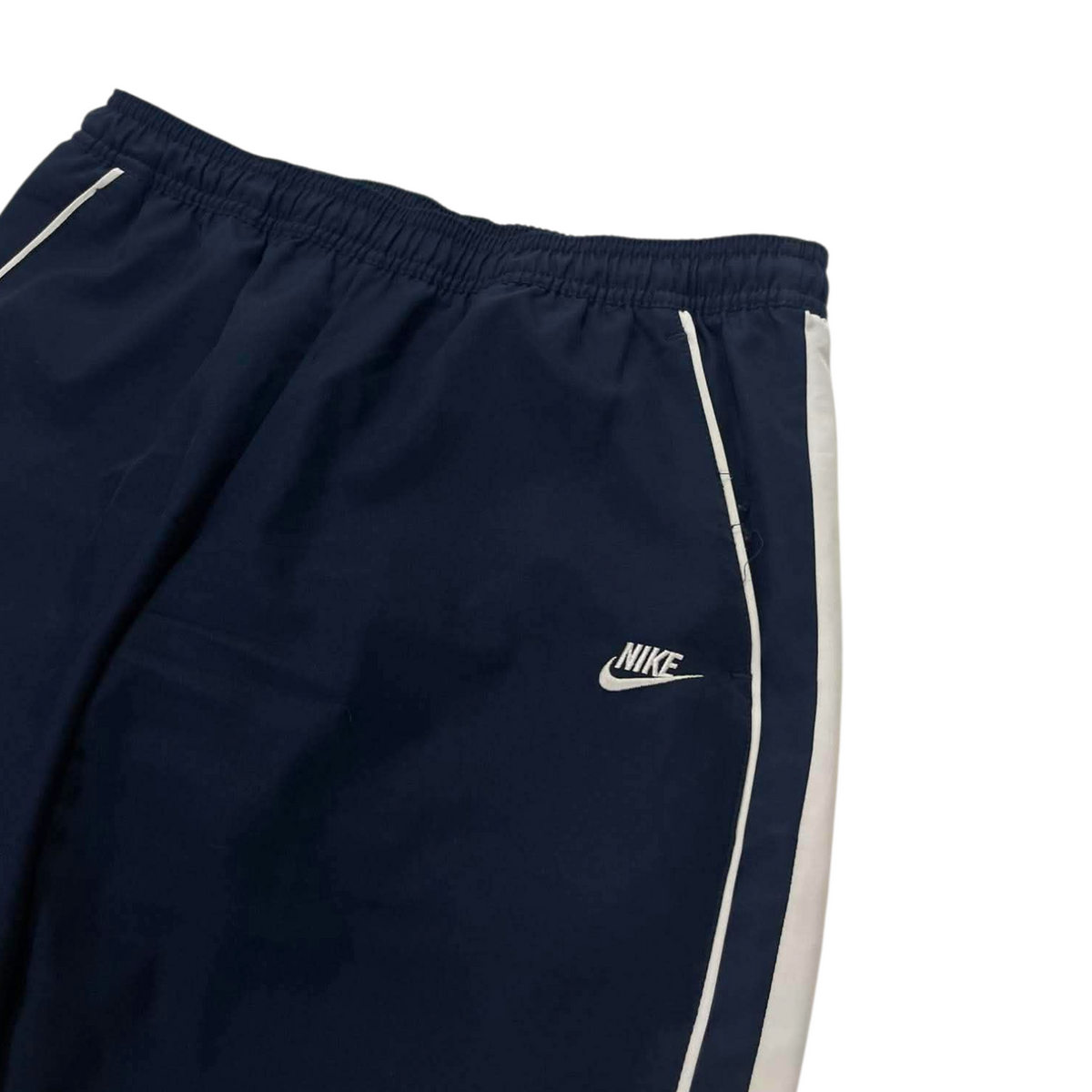 NIKE NAVY BLUE POLYESTER TRACK PANTS¹ (S)