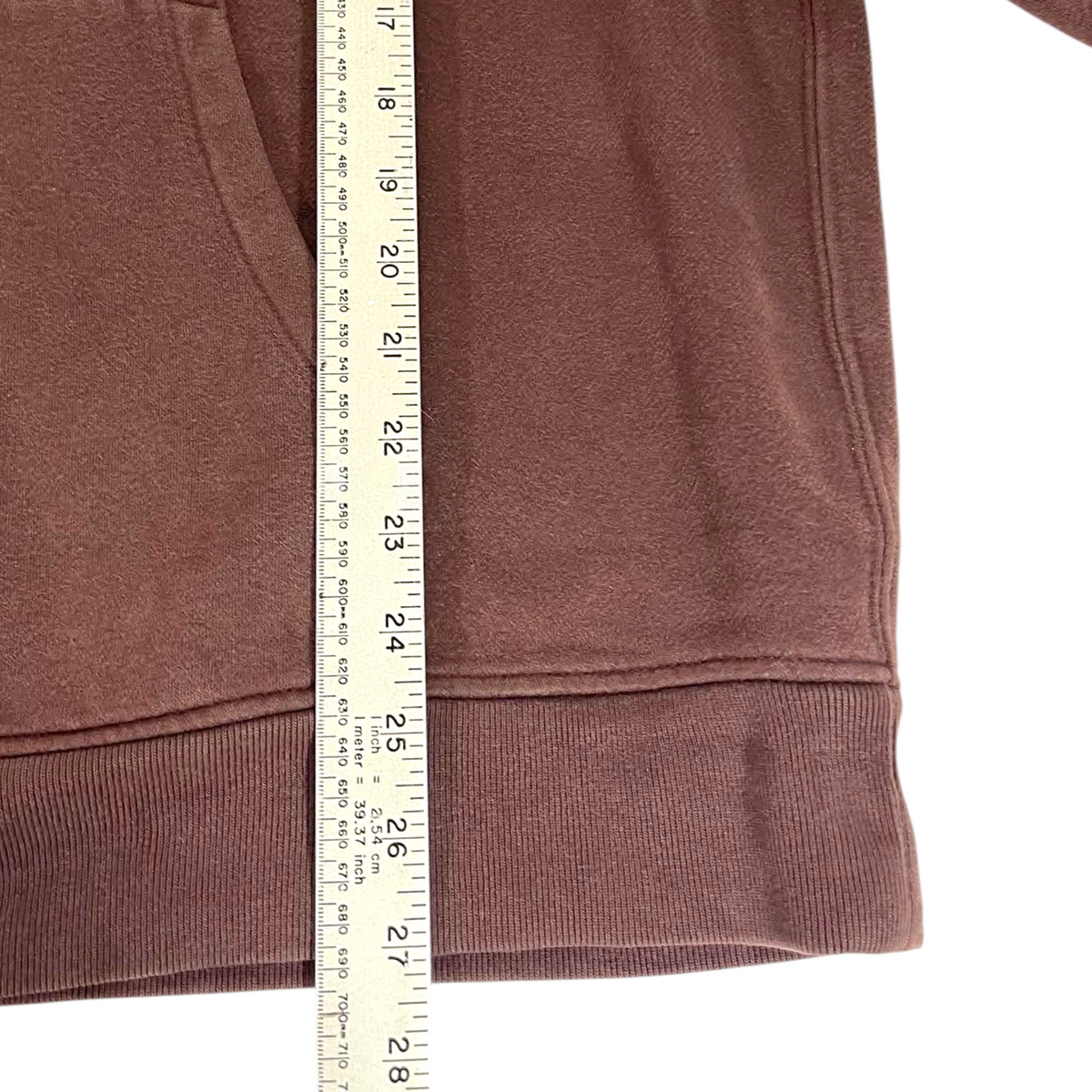 VINTAGE EMBROIDERED BROWN GAP HOODIE (BEST FIT LARGE)