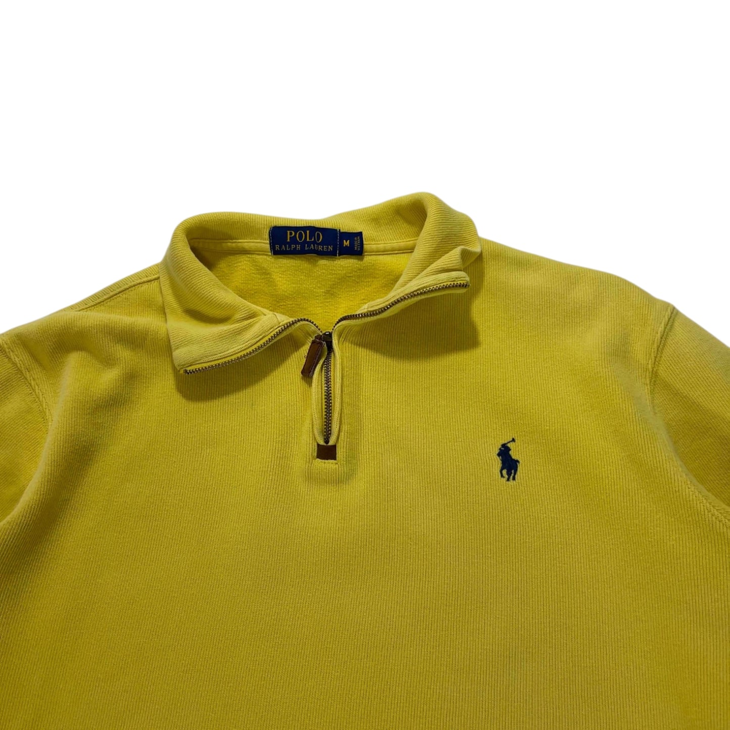 POLO RALPH LAUREN YELLOW QUARTER ZIP (M)