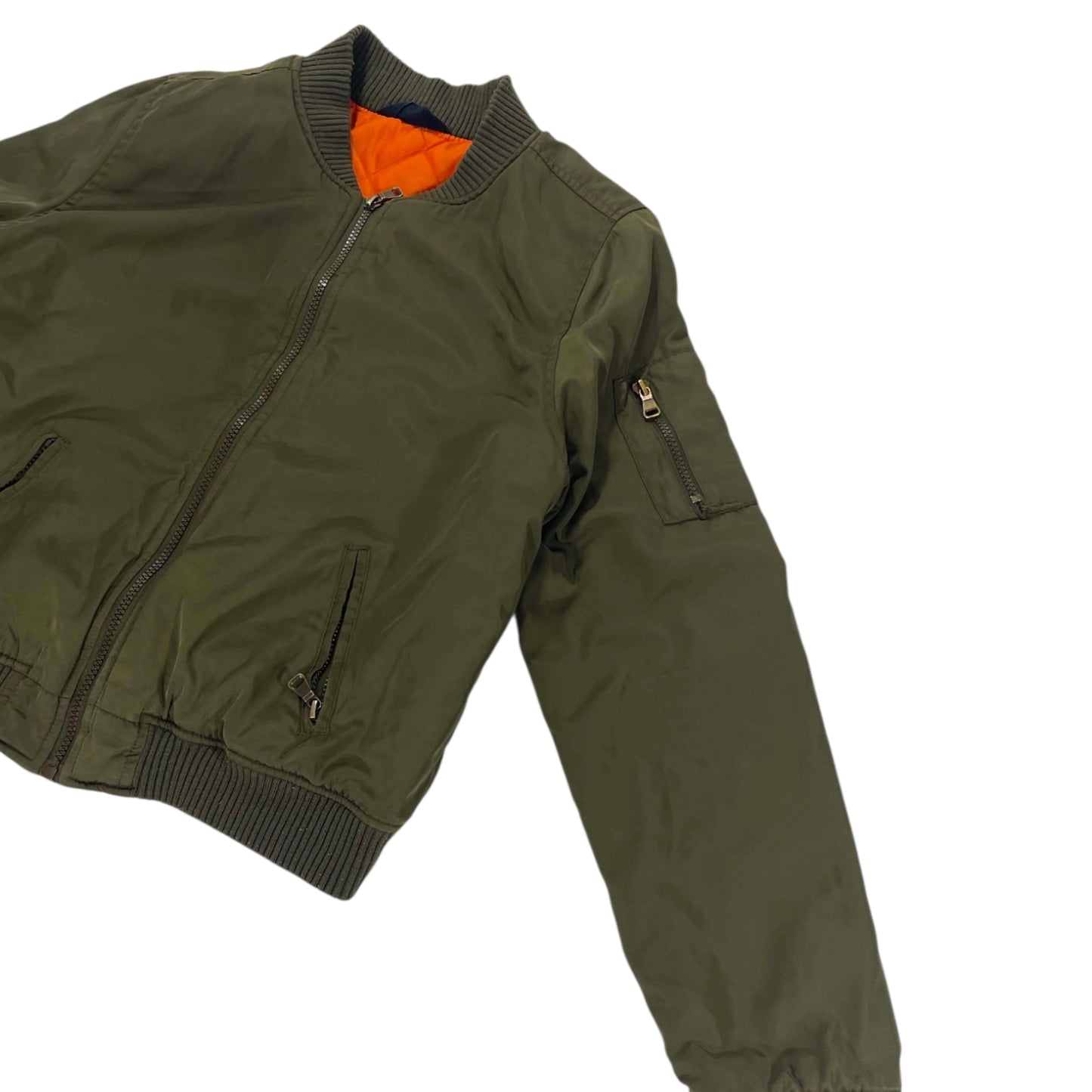 GREEN BOMBER JACKET (S-M)