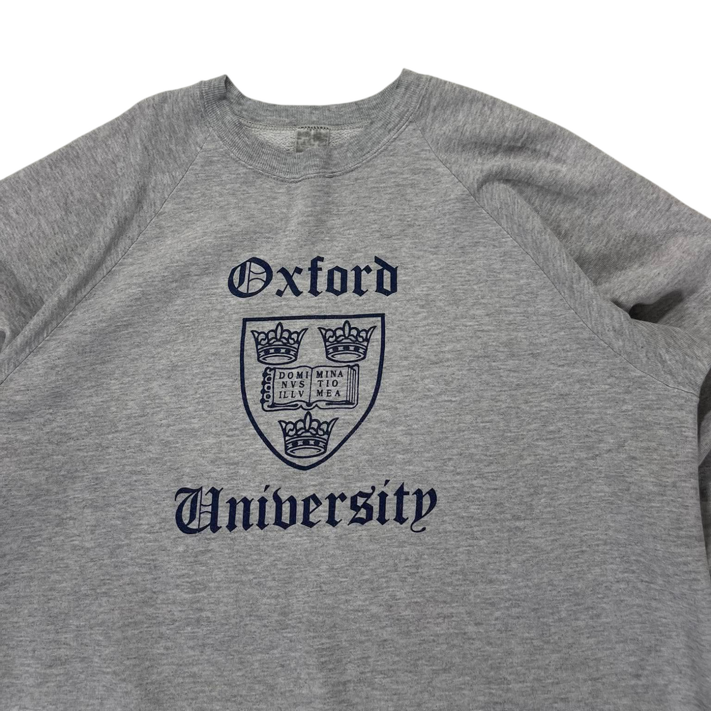 VINTAGE OXFORD UNIVERSITY GREY CREWNECK SWEATSHIRT (M)
