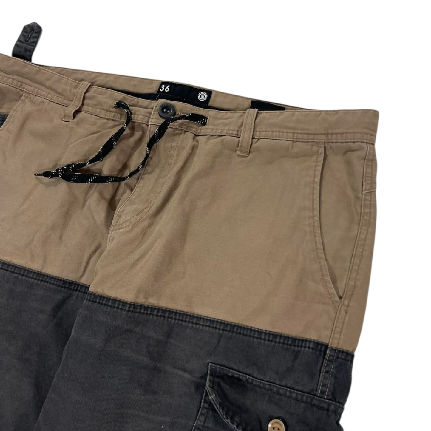 ELEMENT BROWN CARGO SHORTS (36)