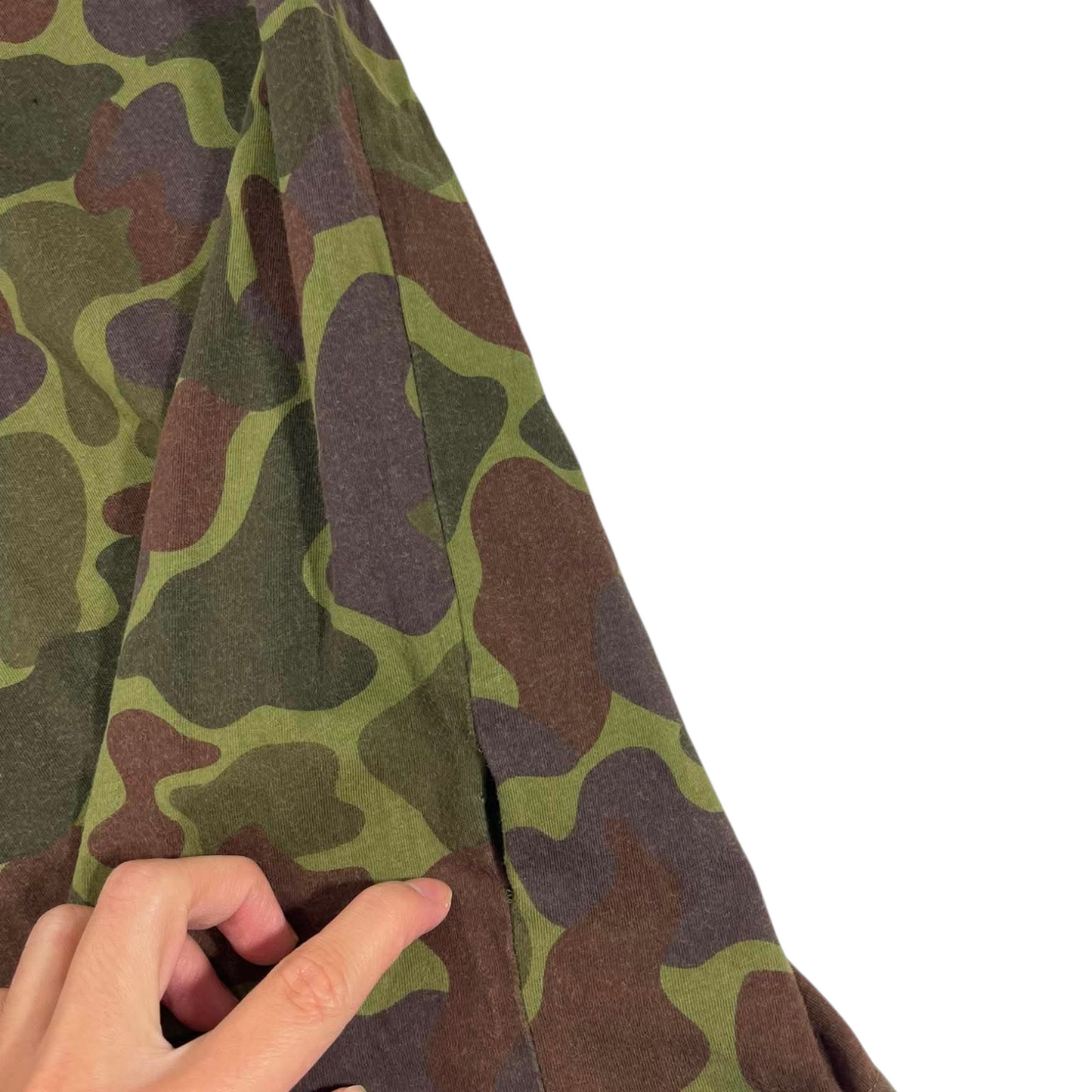 ADIDAS ORIGINALS GREEN CAMO TEE (L)