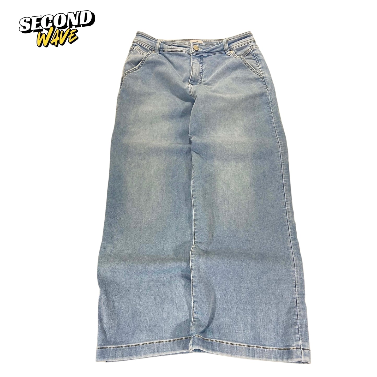 JUST JEANS WIDE LEG BLUE DENIM (UK 10)