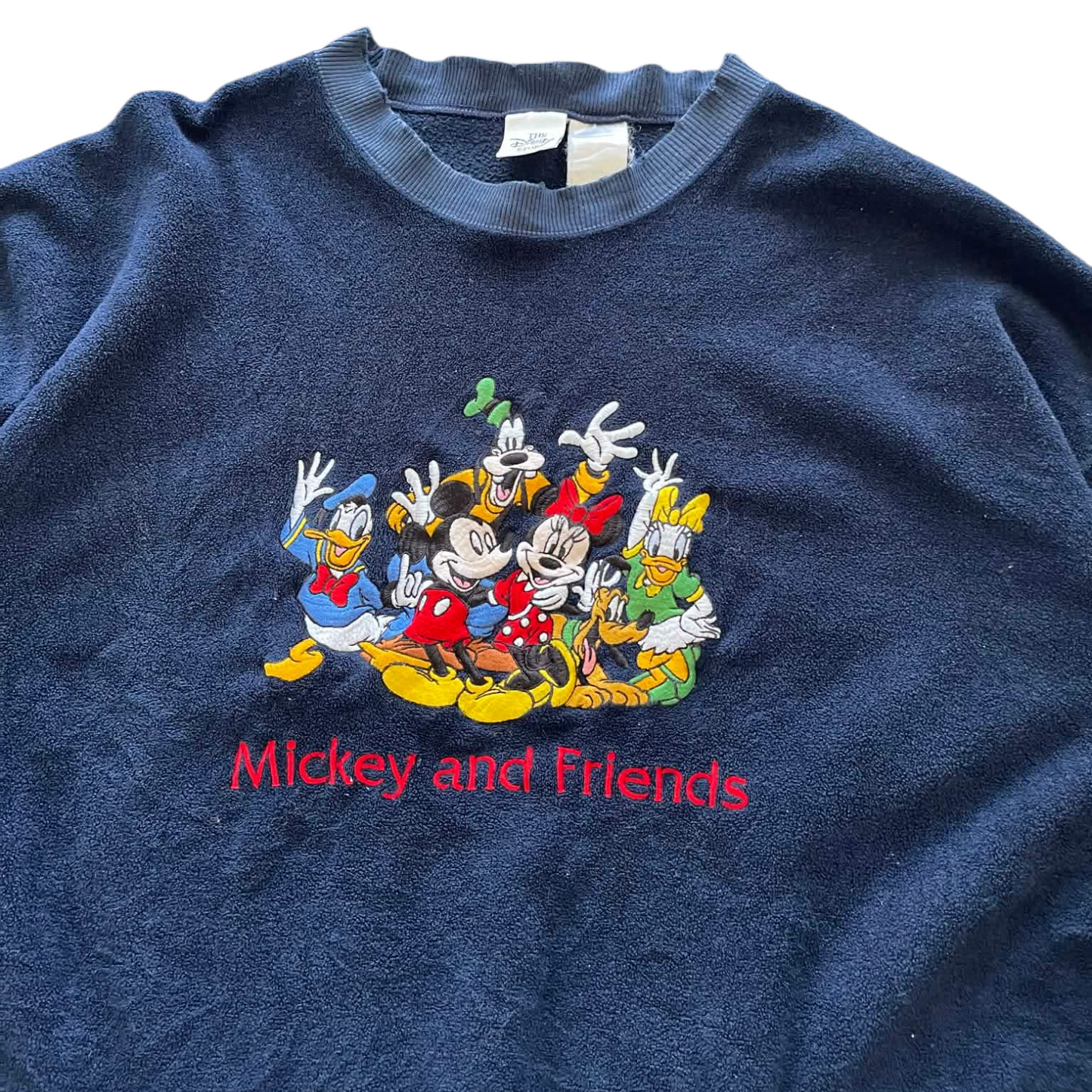 VINTAGE DISNEY MICKEY MOUSE NAVY BLUE SWEATSHIRT (L-XL)