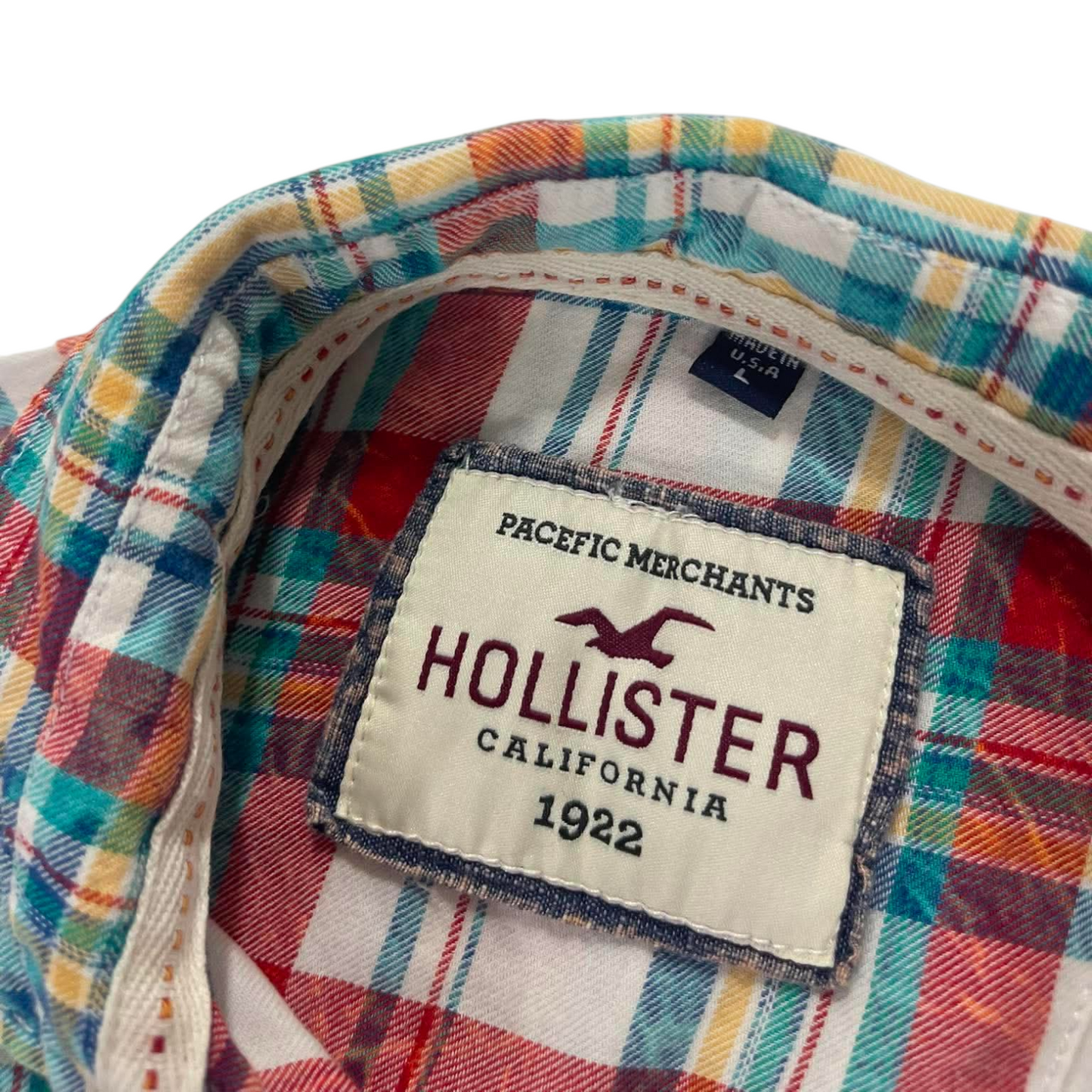 Y2K HOLLISTER CO. RED BUTTON-UP (L)