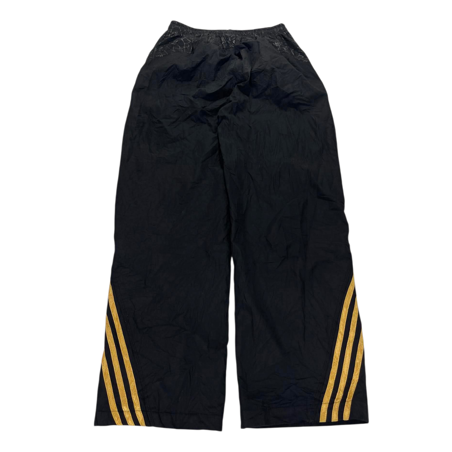 ADIDAS BLACK & GOLD TRACK PANTS ⁶ (XL)