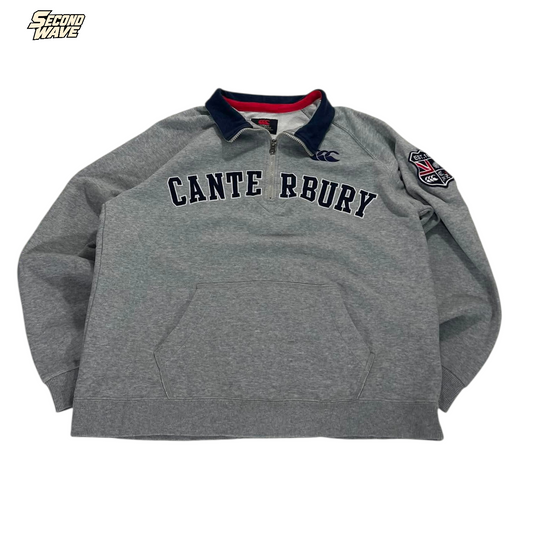 VINTAGE CANTERBURY RUGBY QUARTER ZIP (BEST FIT L)
