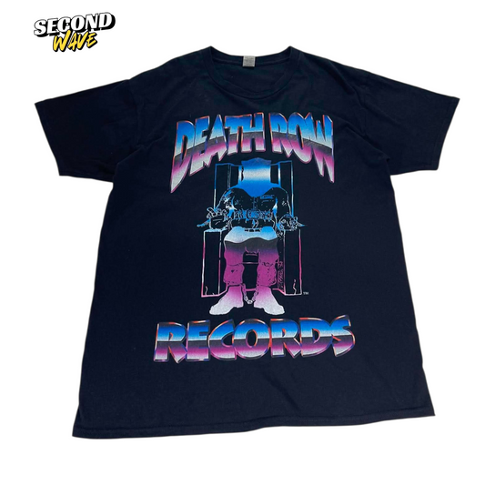 DEATH ROW RECORDS BLCK COTTON TEE (M)