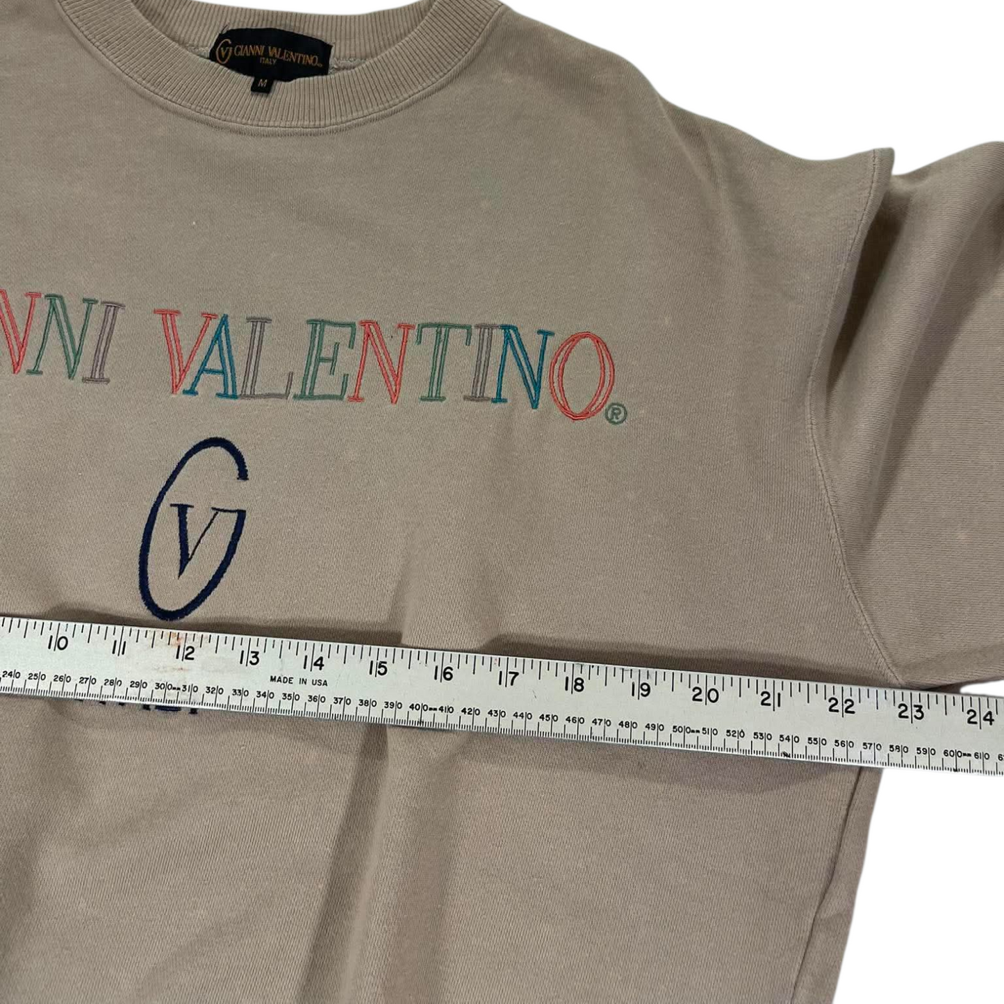 VINTAGE GIANNI VALENTINO BROWN CREWNECK (M)