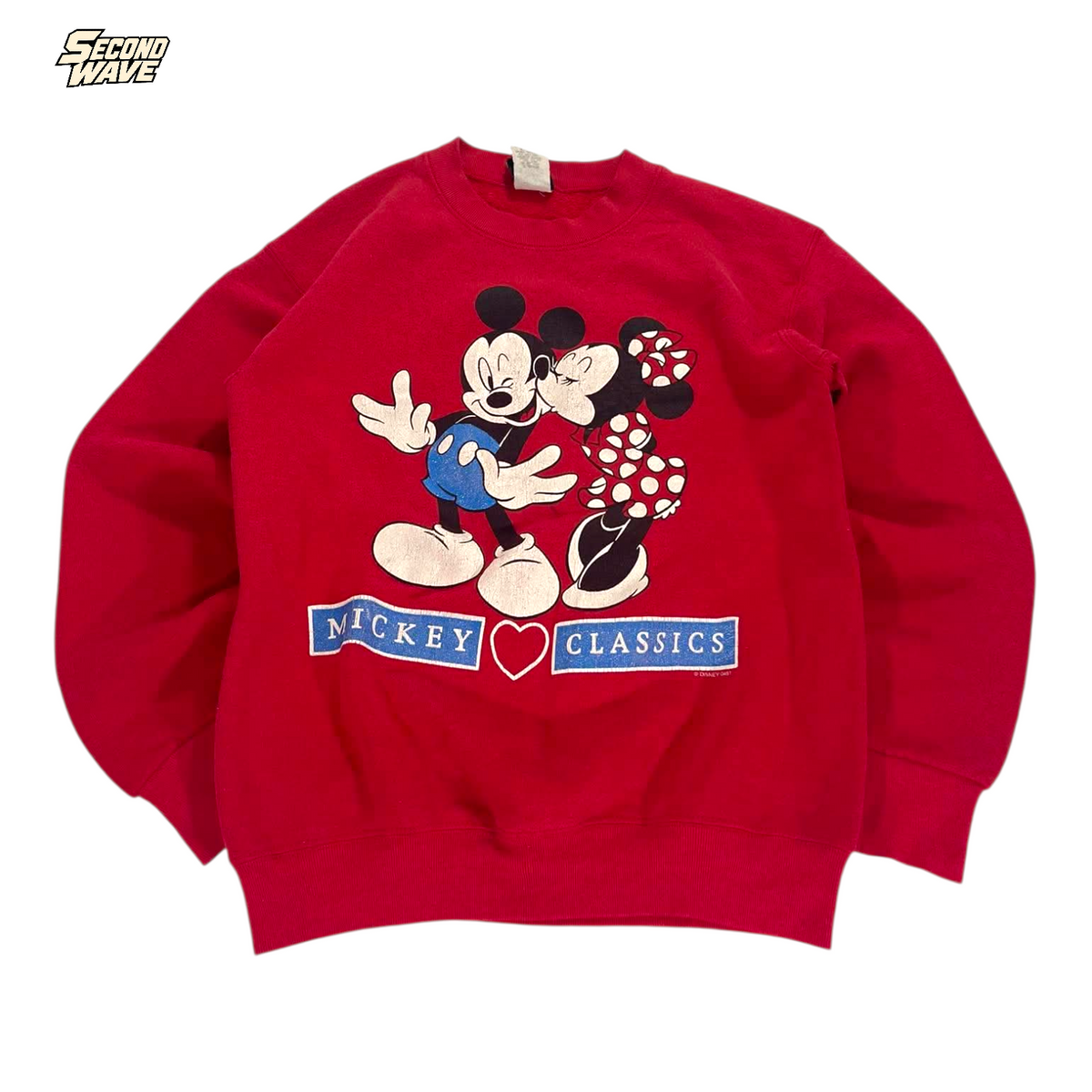 VINTAGE DISNEY MICKEY & MINNIE RED CREWNECK (S)