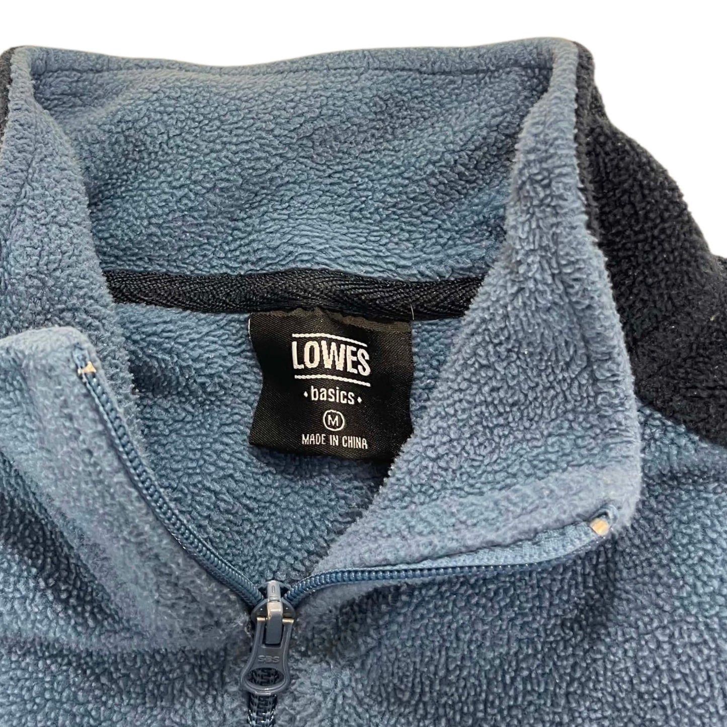 LOWES NAVY BLUE QUARTER ZIP FLEECE (M)