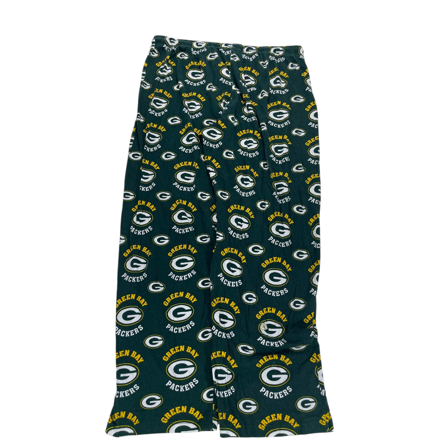 VINTAGE NFL GREEN BAY PACKERS GREEN PYJAMA BOTTOMS (XL)