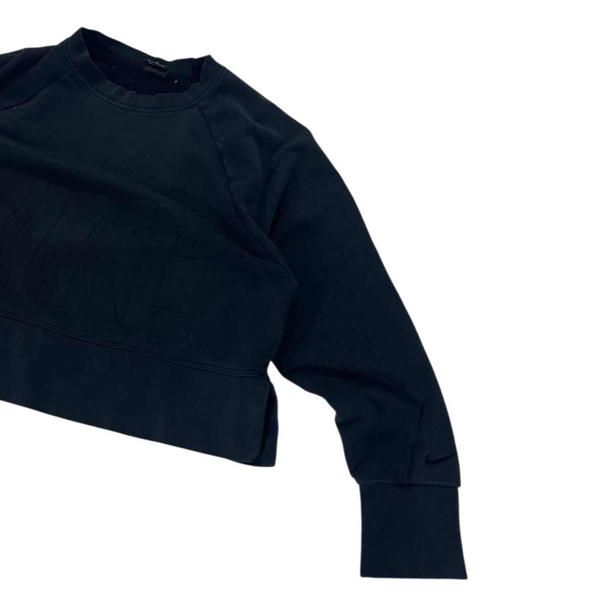 CROPPED STYLE NIKE DRI-FIT BLACK CREWNECK (M)