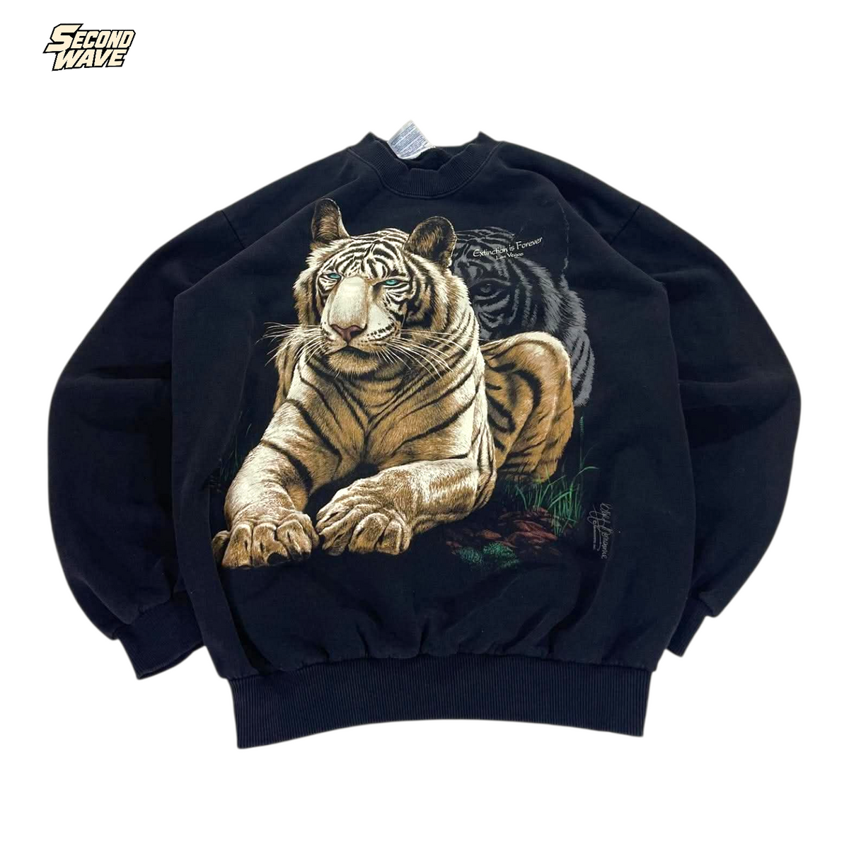 90S TIGER BLACK CREWNECK (M)