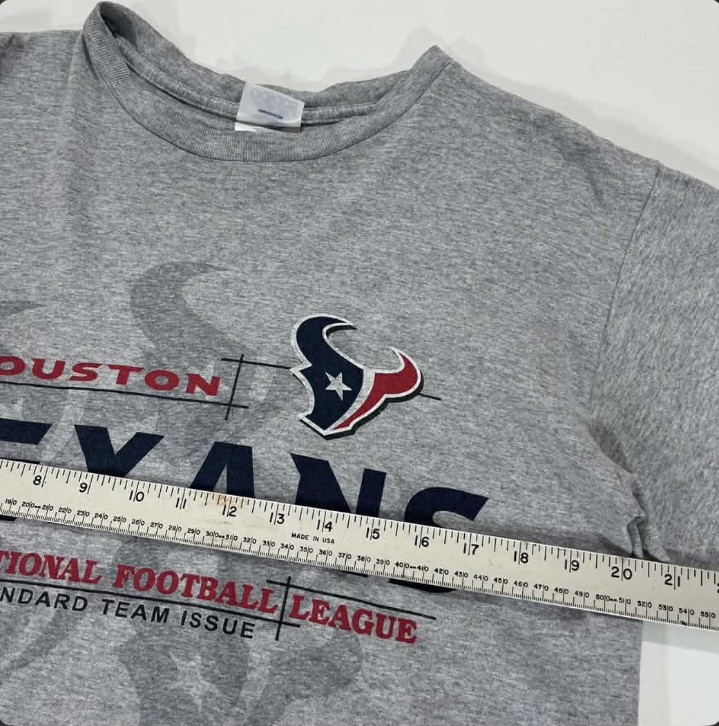 VINTAGE ADIDAS HOUSTON TEXANS GREY T-SHIRT (L)