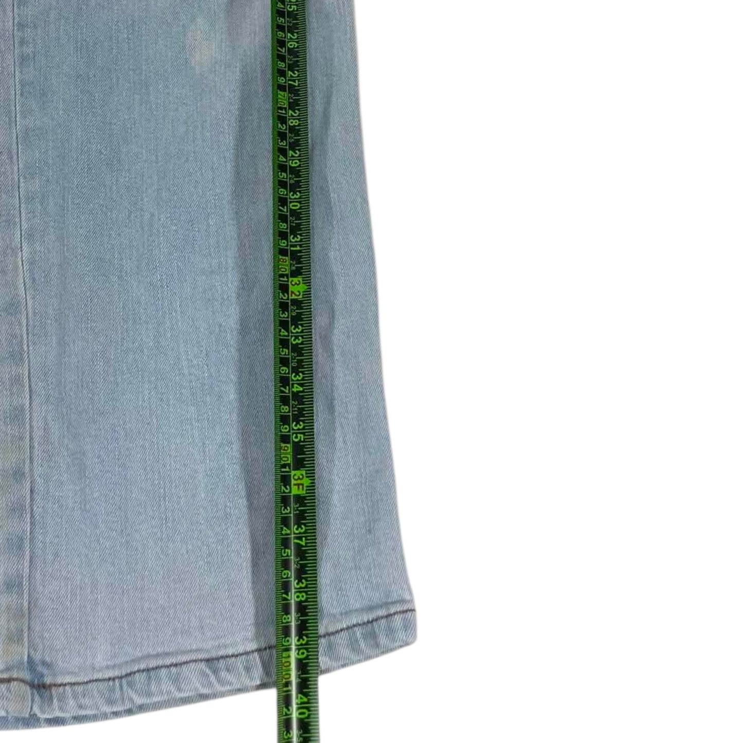 VINTAGE TRASHED WRANGLER BLUE DENIM JEANS (38)