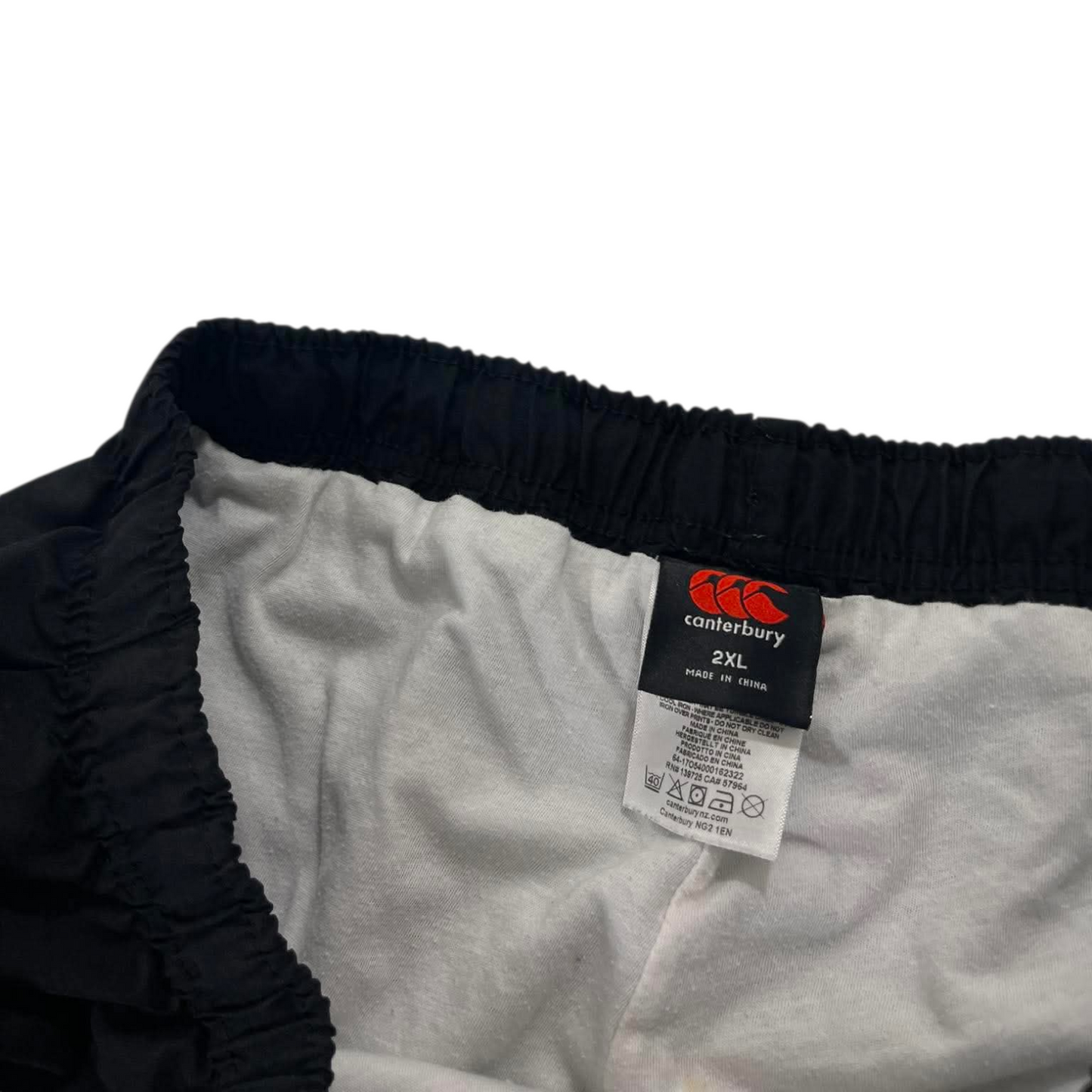 CANTERBURY BLACK TRACK PANTS ¹⁰ (2XL)