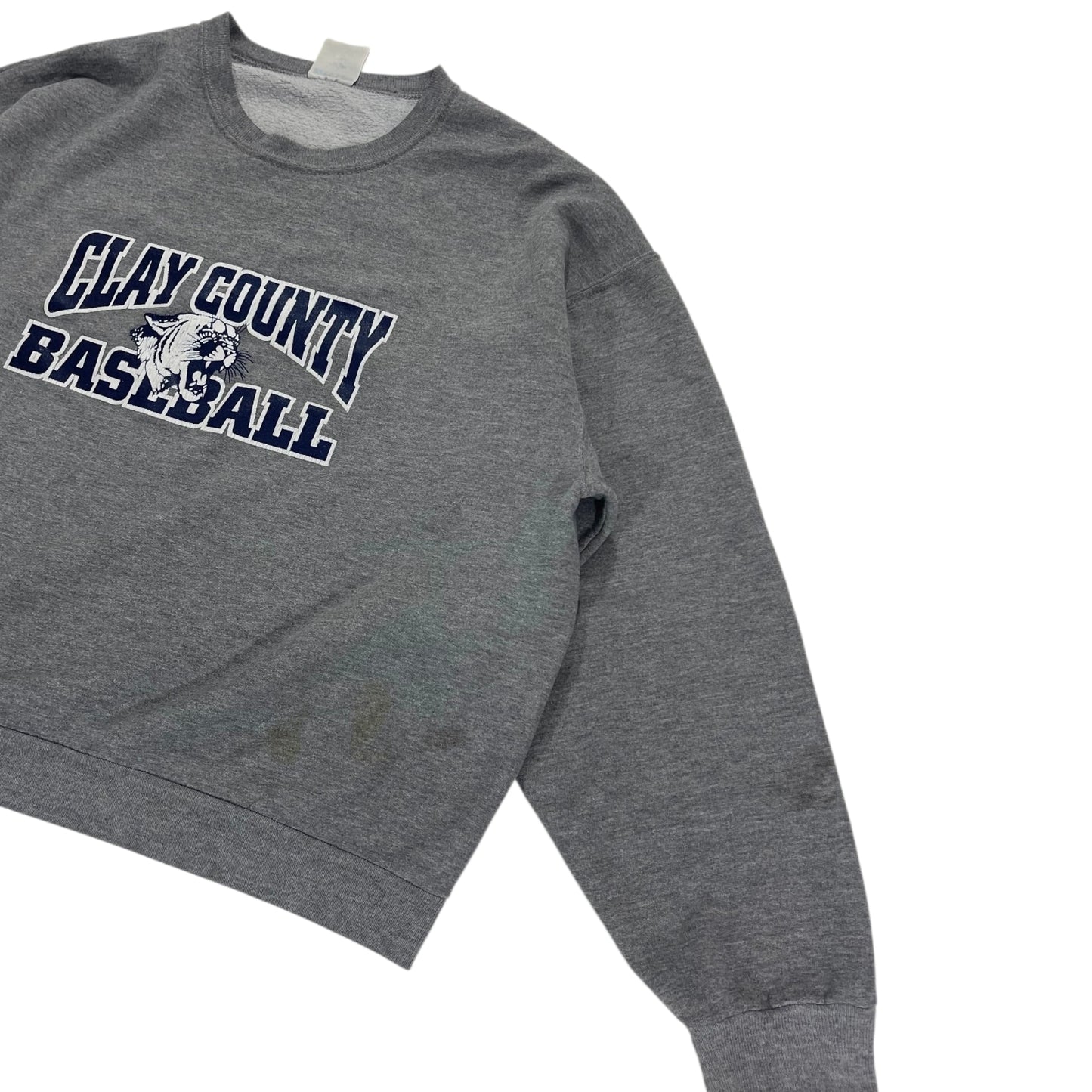 90S JERZEES CLAY COUNTY BASEBALL CREWNECK (M)