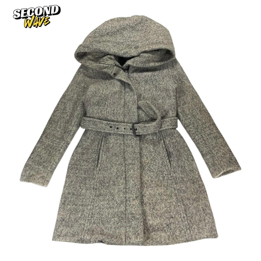 WOMENS ZARA GREY LONG COAT (L)