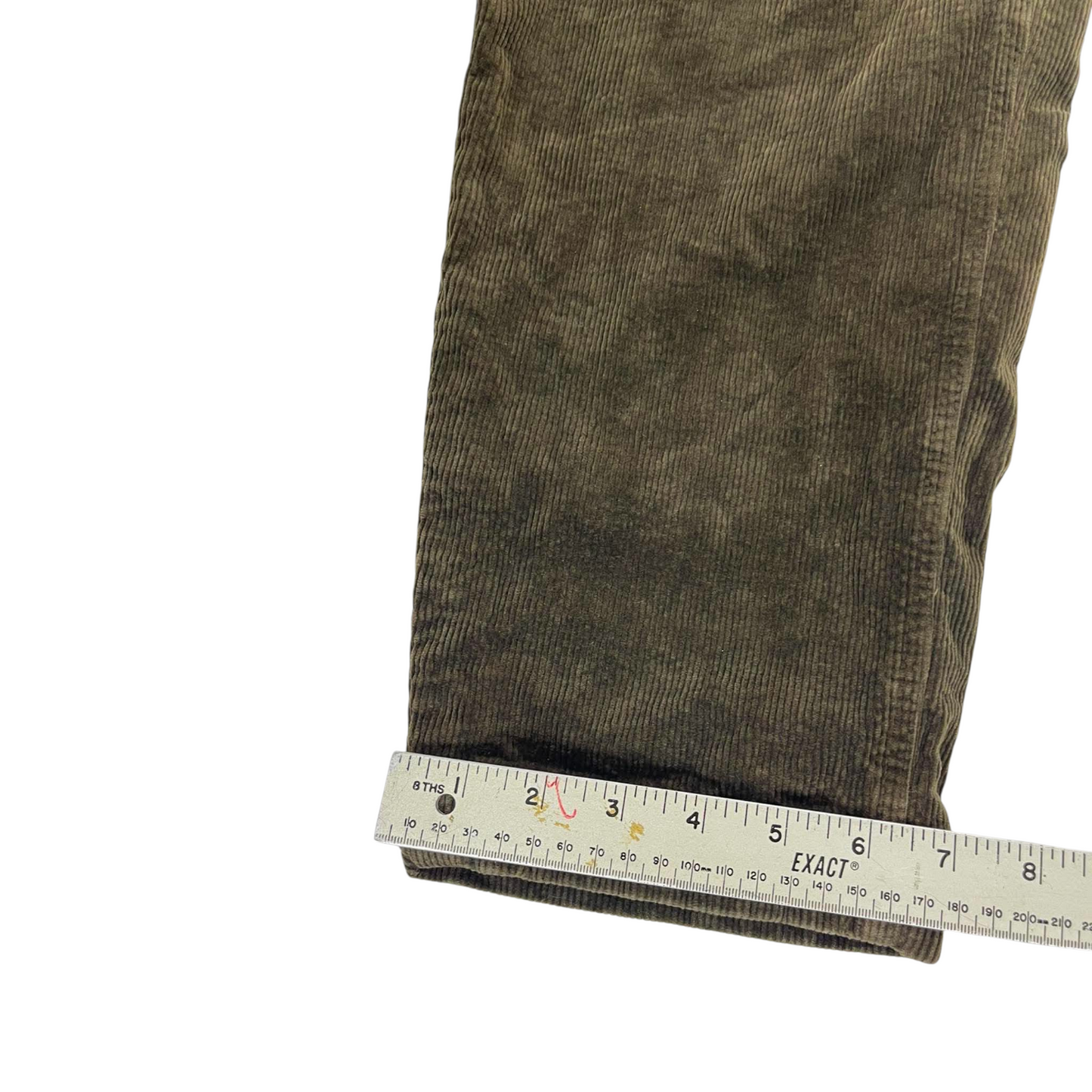 RPM MDF CO. GREEN CORDUROY CARPENTER PANTS (34)