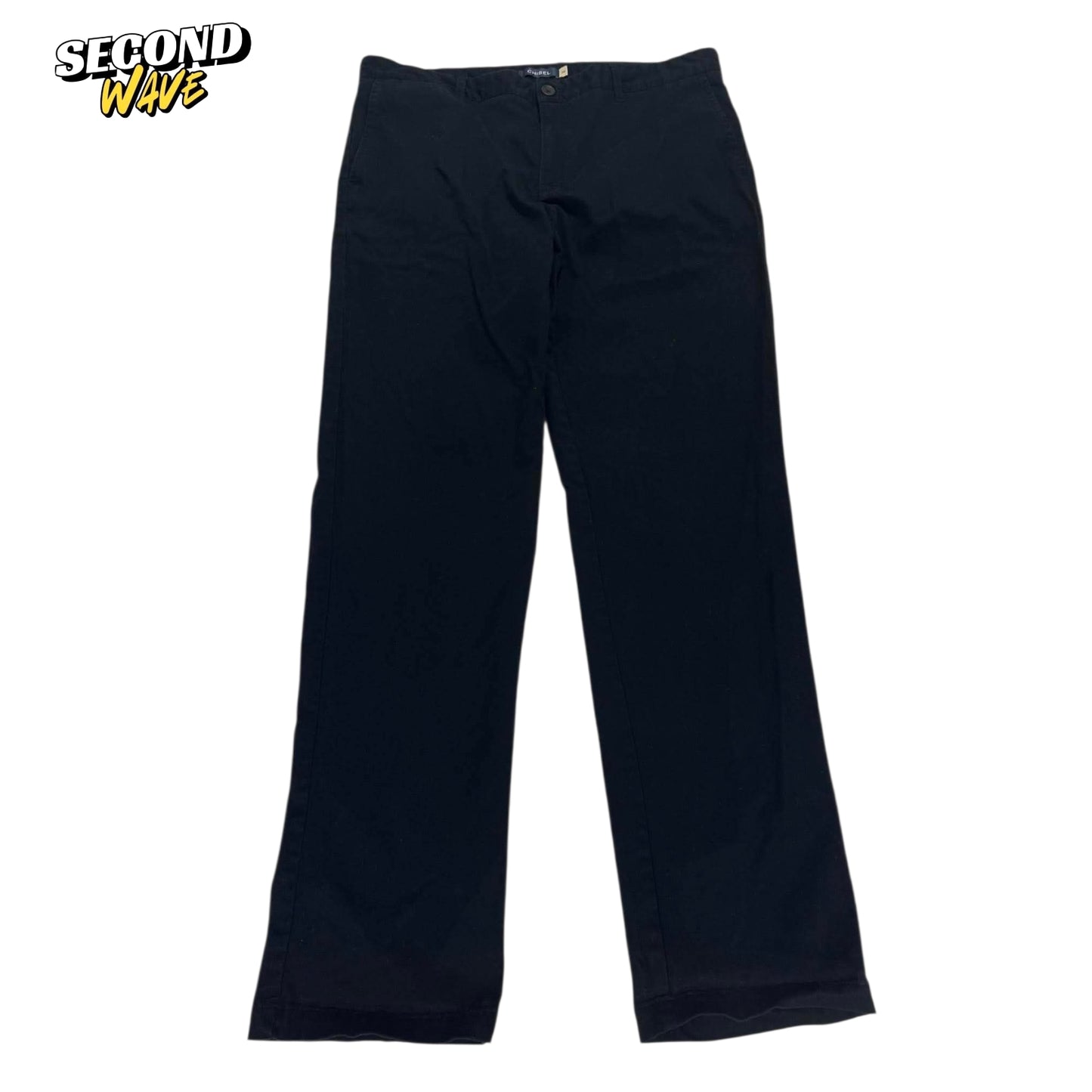 VINTAGE CHISEL BLACK PANTS (38)