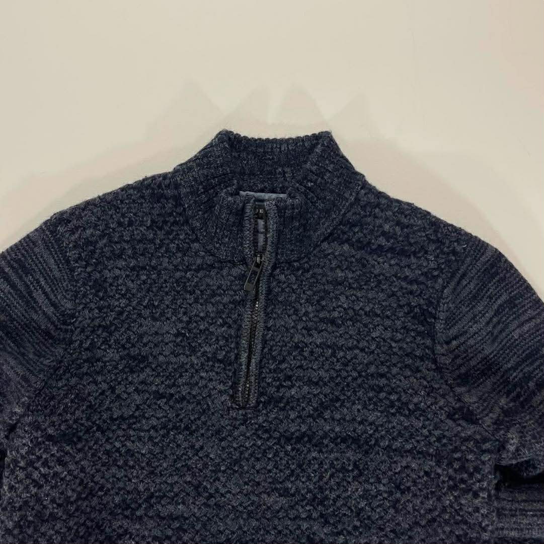 VINTAGE BERLIN 100% WOOL QUARTERZIP (M)