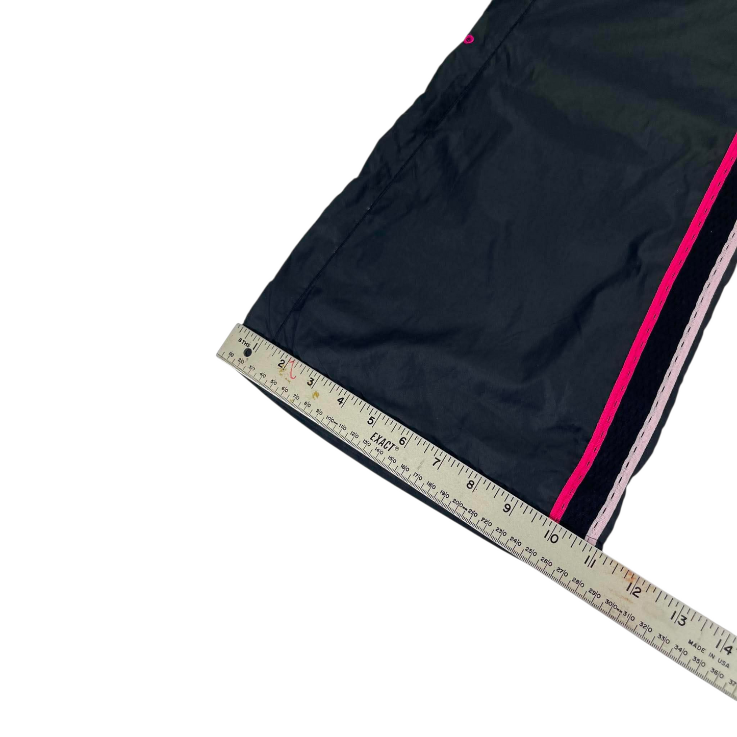Y2K NIKE BLACK/PINK TRACK PANTS (M-L) ⁵