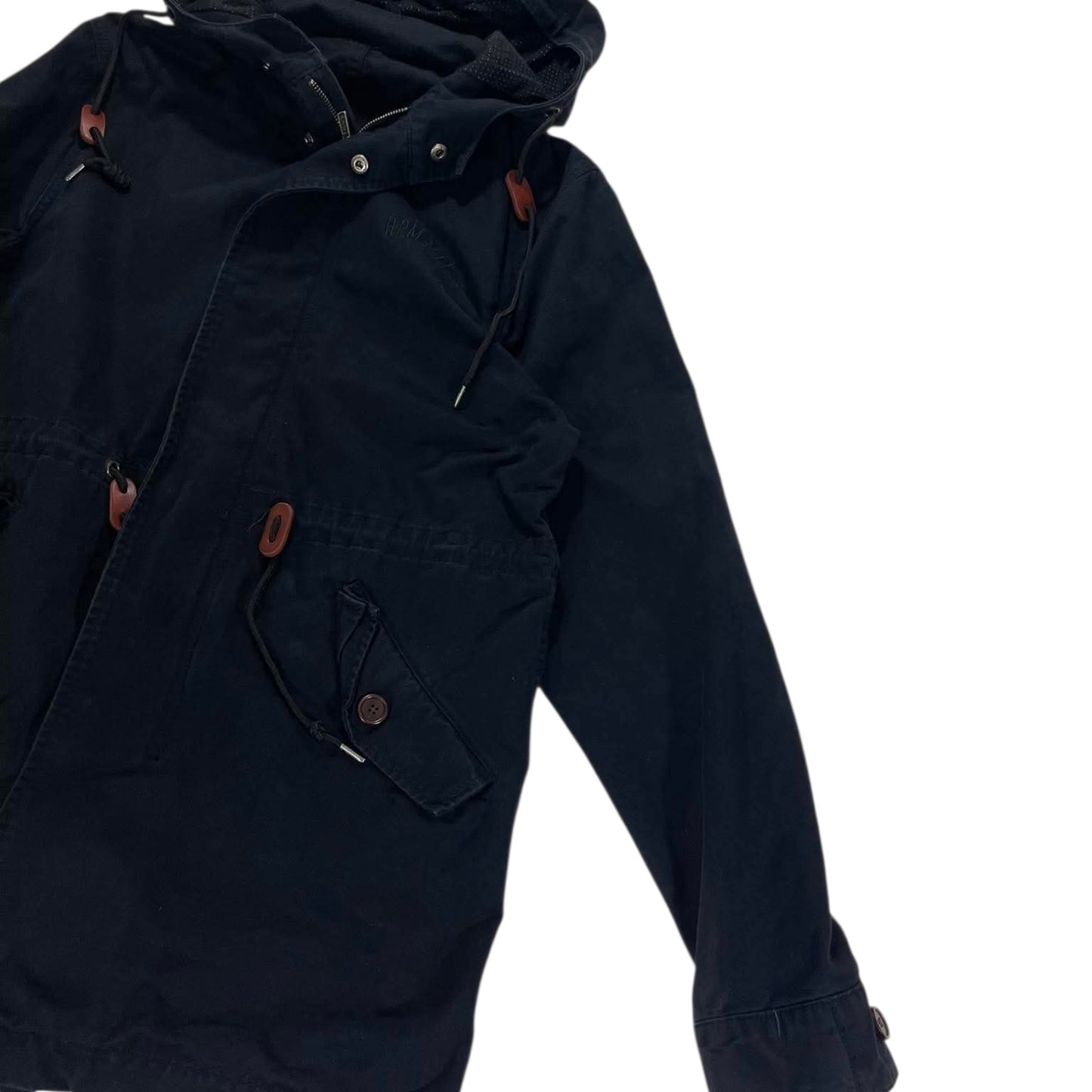 RPM NAVY BLACK HOODED JACKET (L)