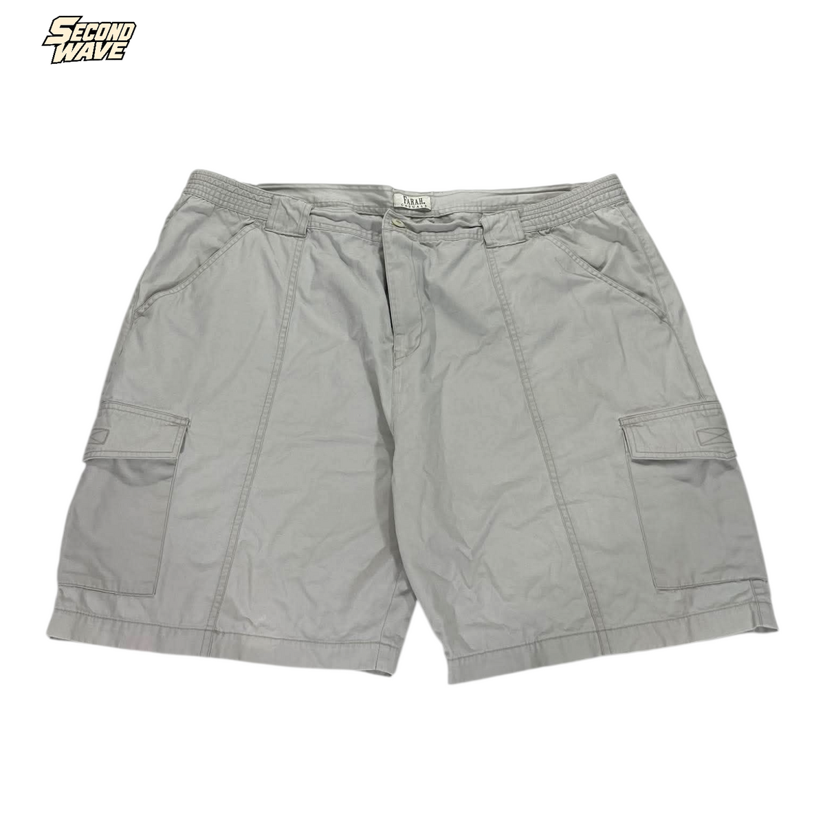 Y2K FARAH GRAY CARGO SHORTS (44)