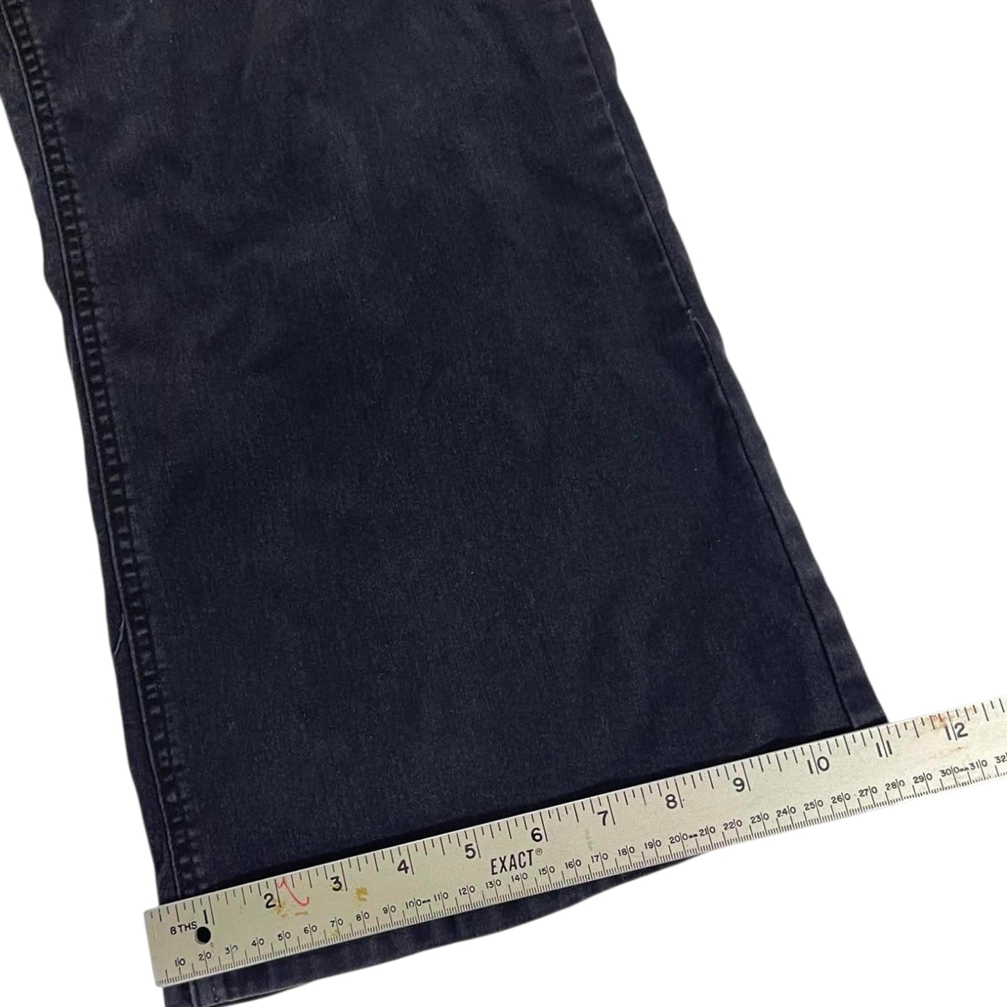 VINTAGE TWIN LAKES BLACK WIDE LEG JEANS (30)