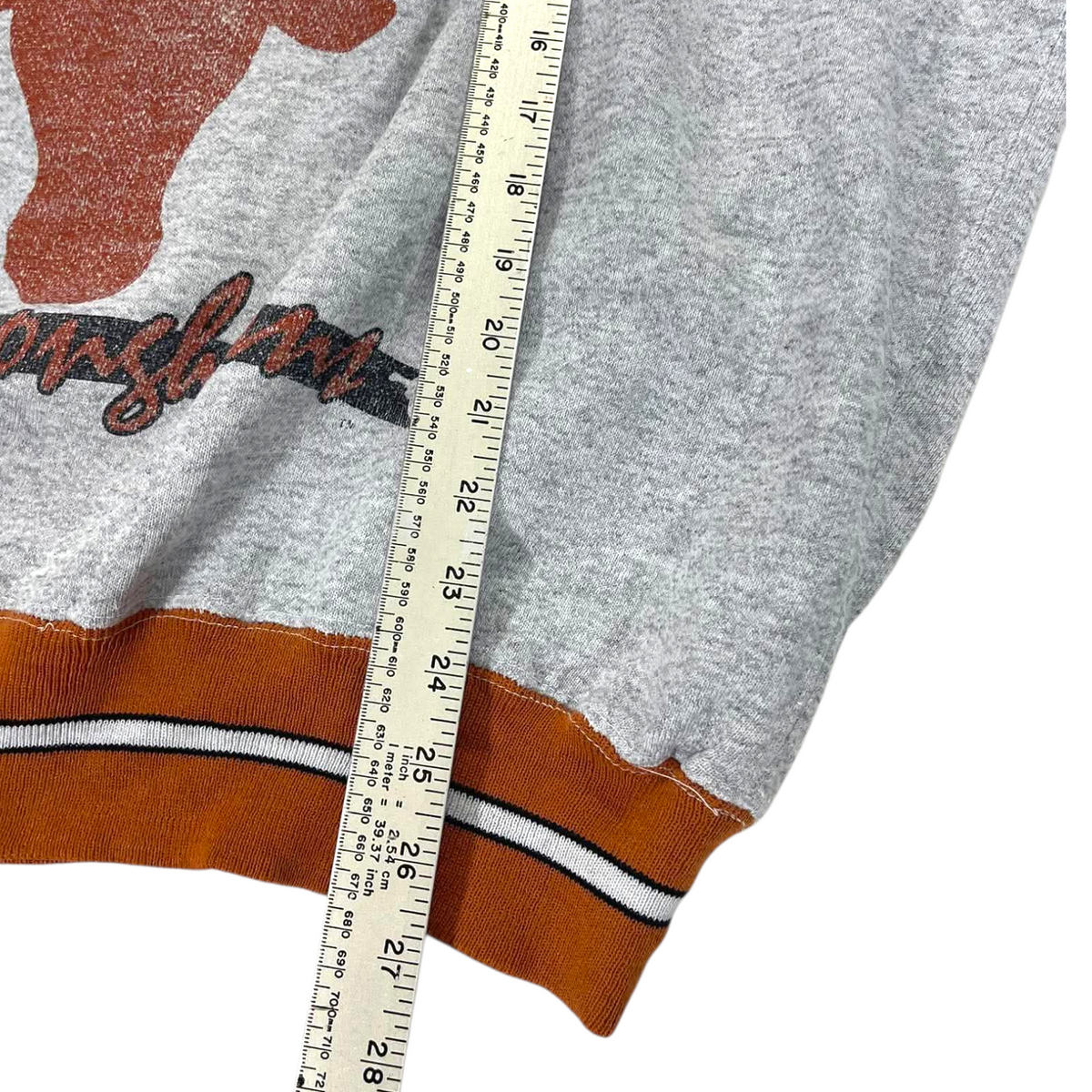 90S TEXAS GRAY CREWNECK (BEST FIT LARGE)