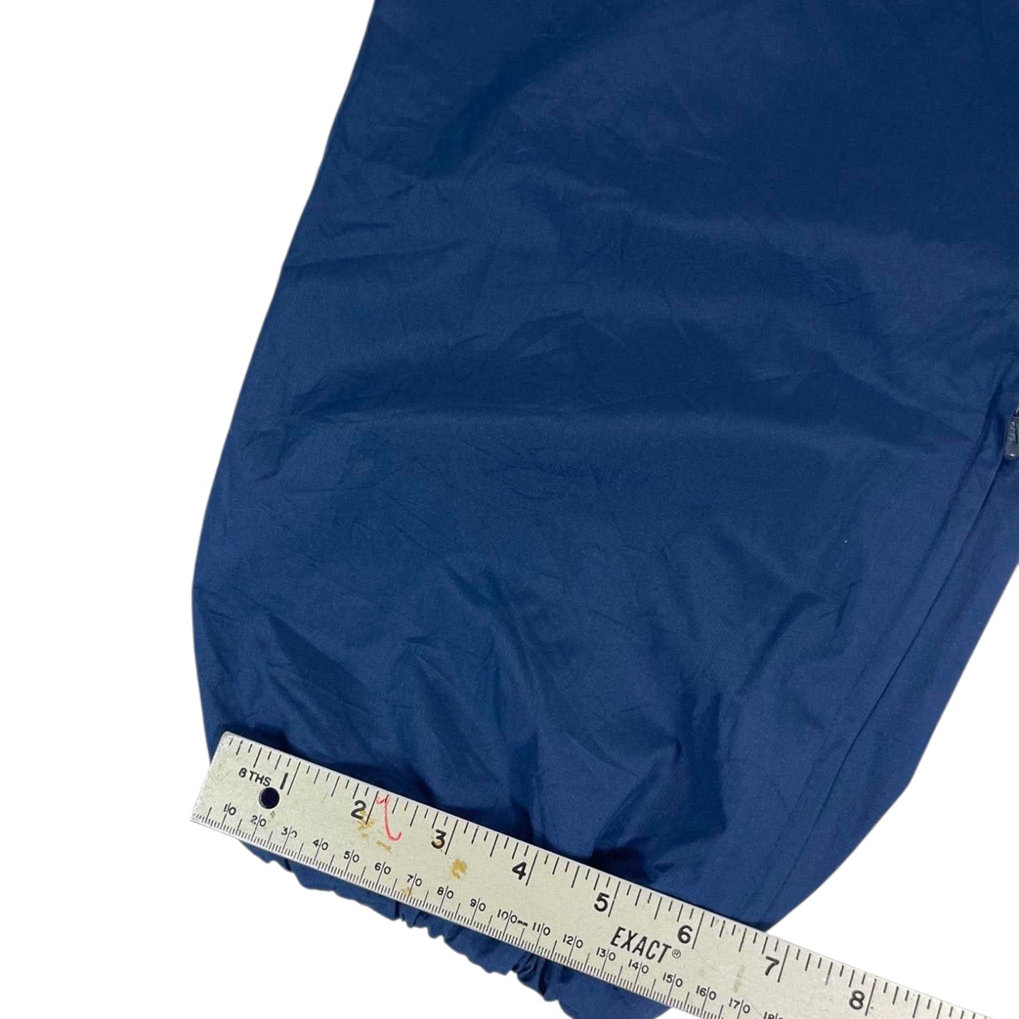VINTAGE HEAVYWEIGHT NIKE NAVY BLUE TRACK PANTS (L)