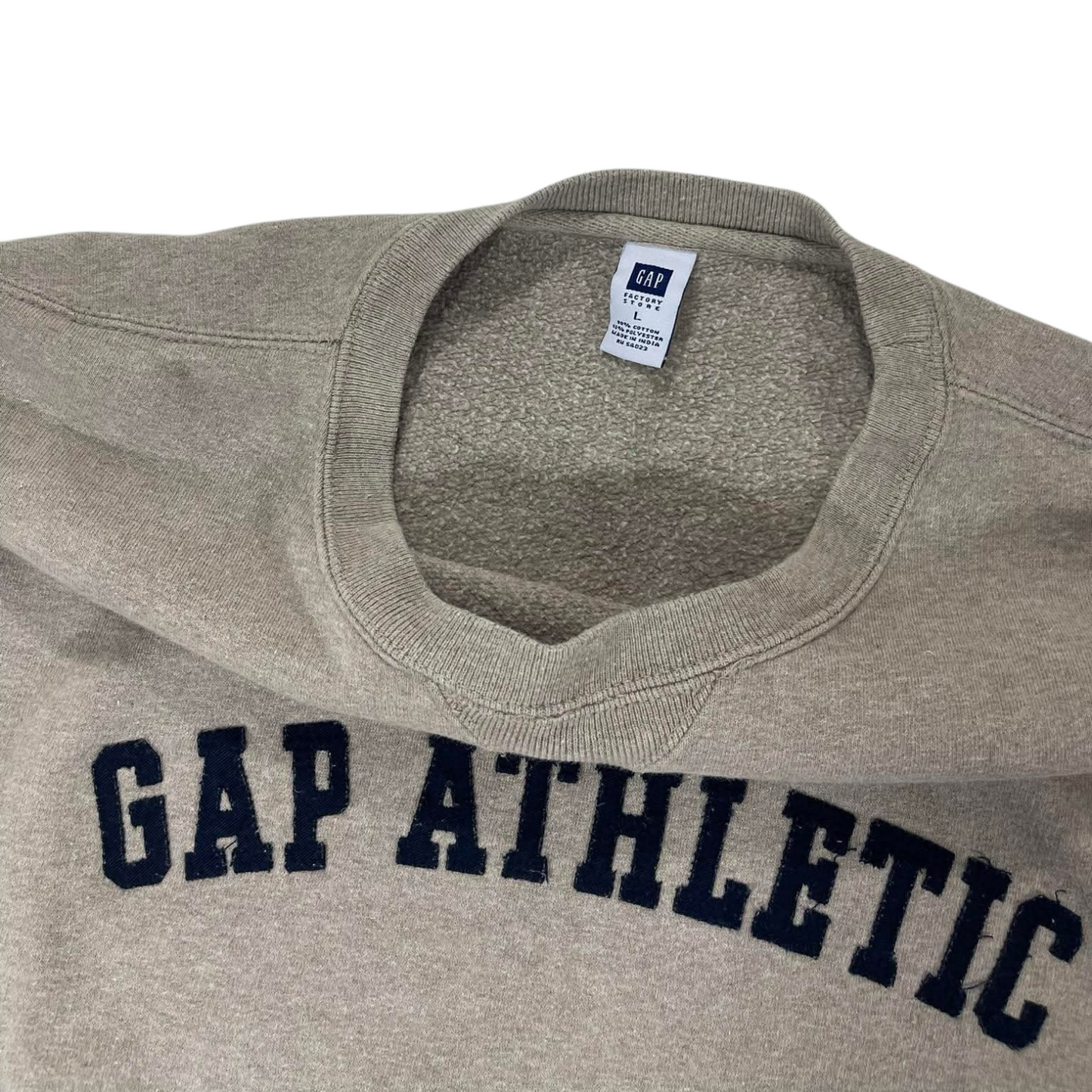 VINTAGE GAP ATHLETIC GREY SWEATSHIRT (L)
