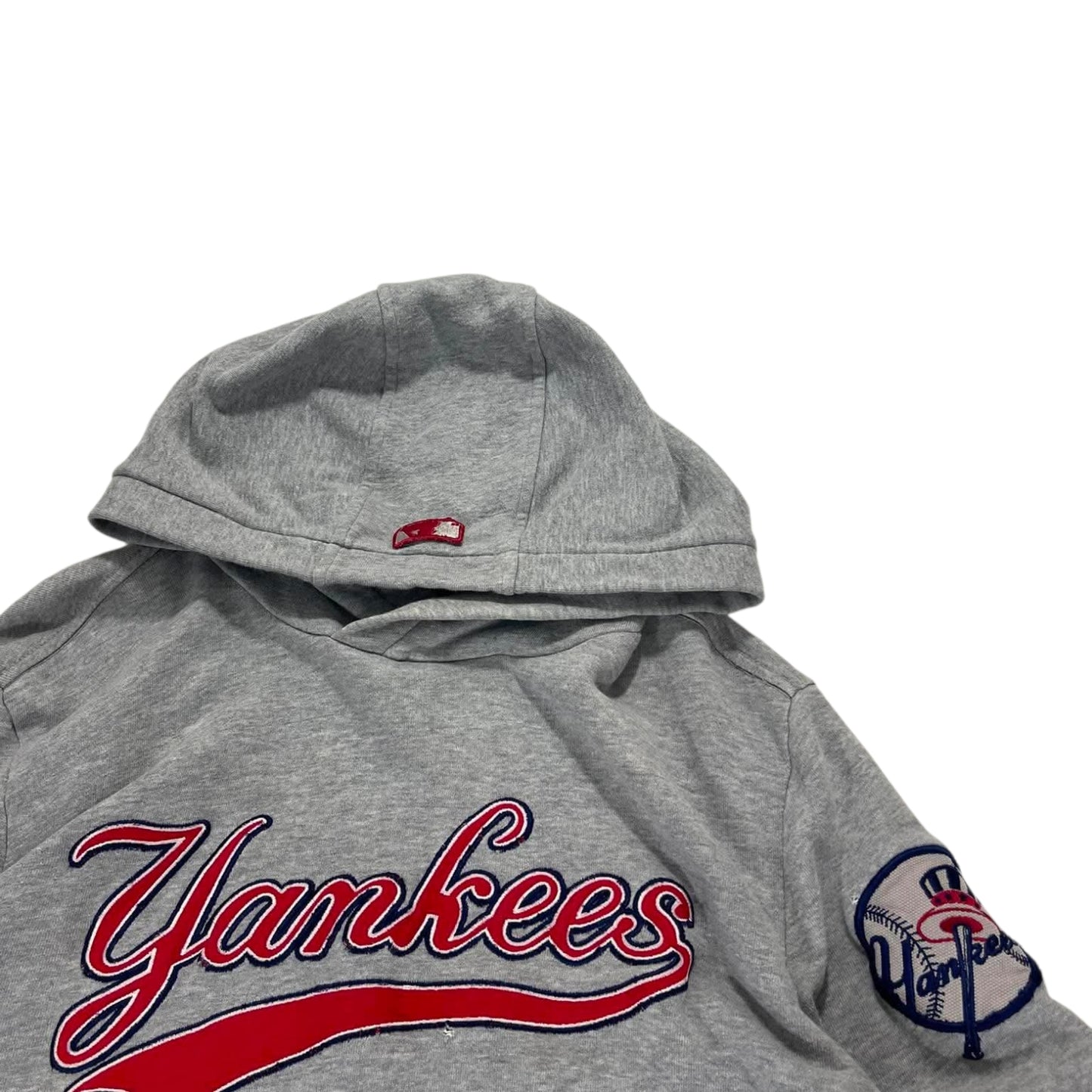 VINTAGE GREY NEW YORK YANKEES HOODIE (L)