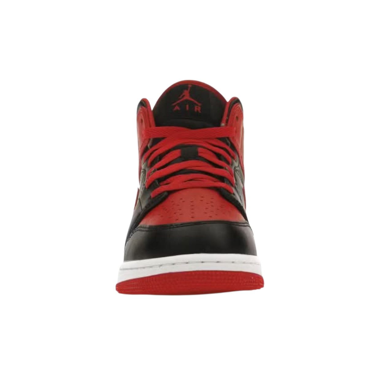 JORDAN 1 MID BRED GS BLACK PLUS RED (7Y)