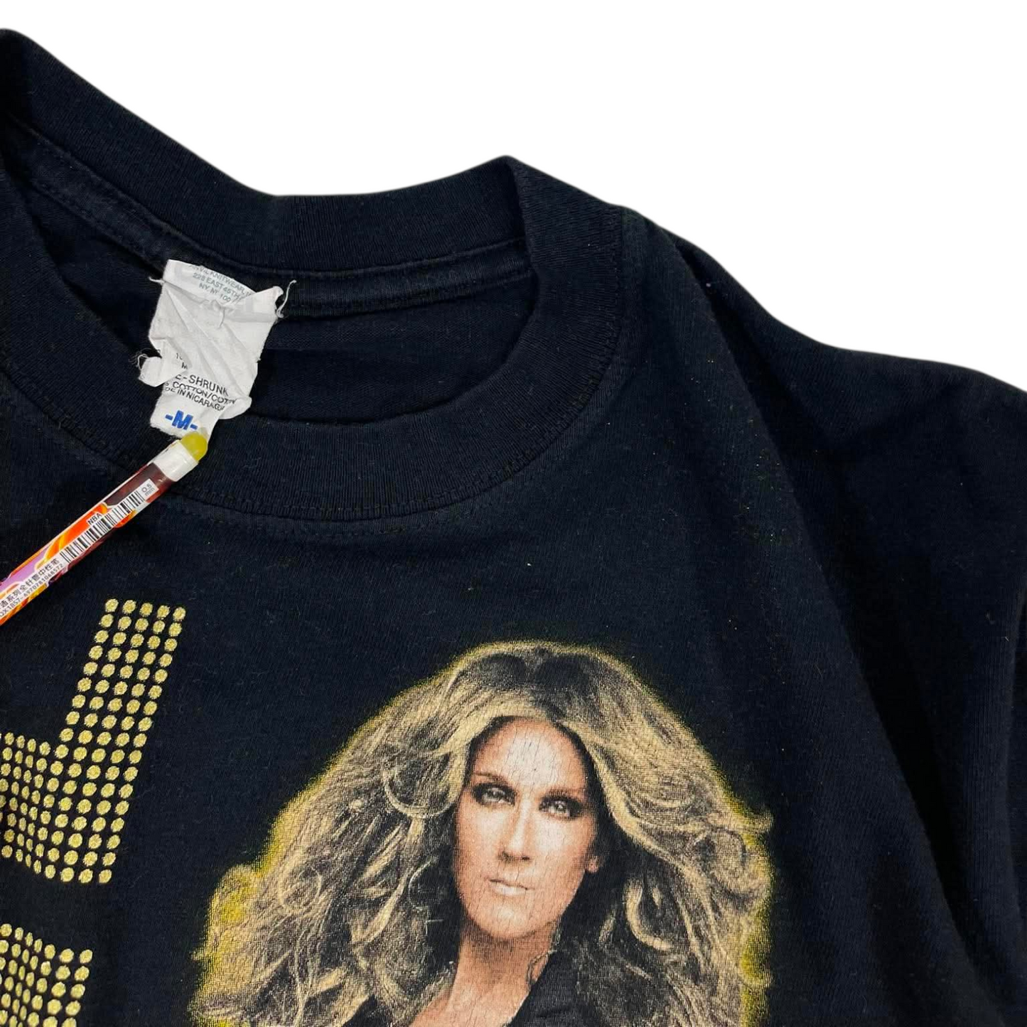 CELINE DION BLACK TOUR TEE (M)