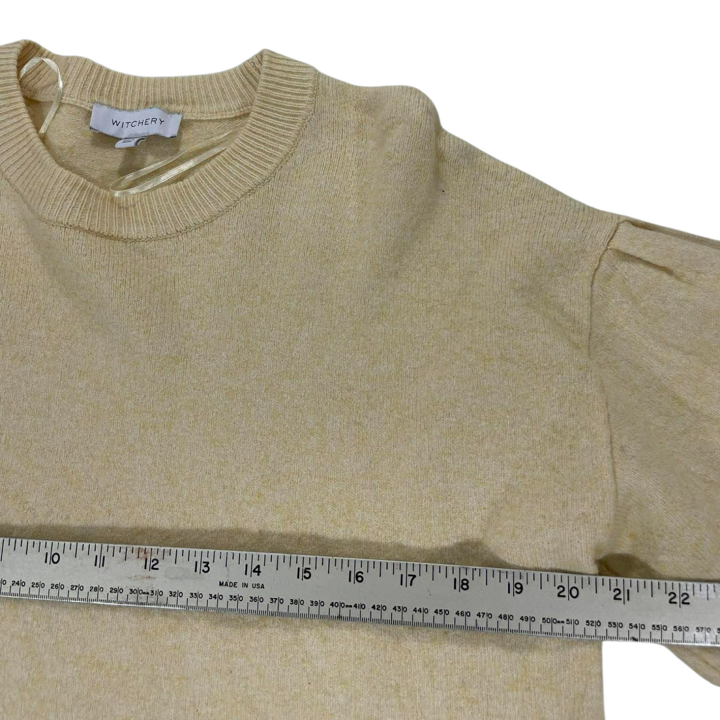 WITCHERY CREAM SWEATER (M)