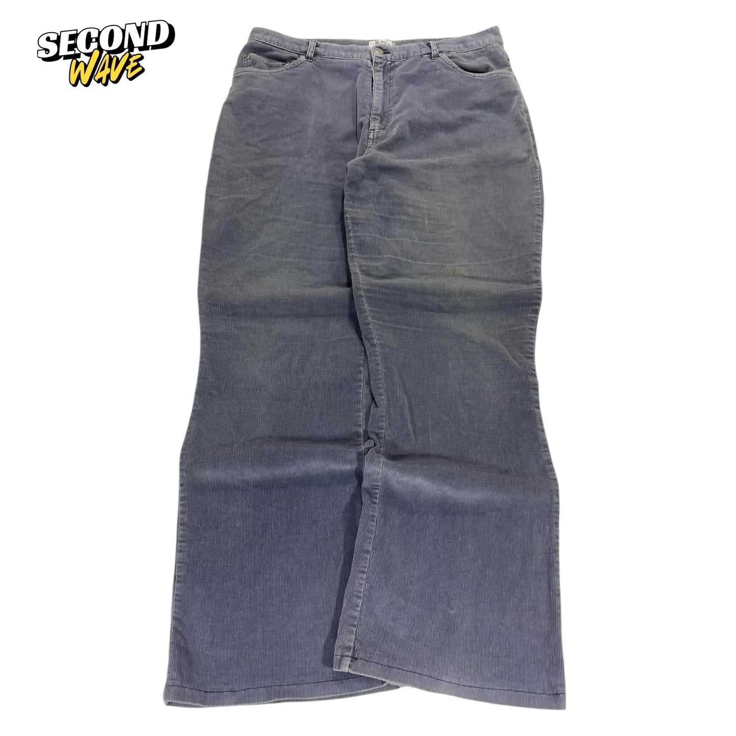 90S SARA GREY CORDUROY FLARE PANTS (34)