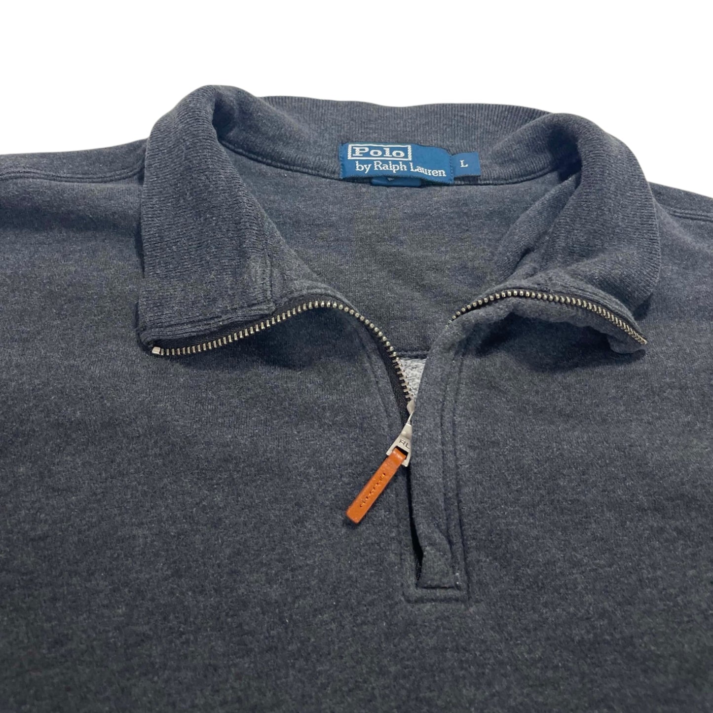 VINTAGE POLO RALPH LAUREN BLACK QUARTER ZIP (L)