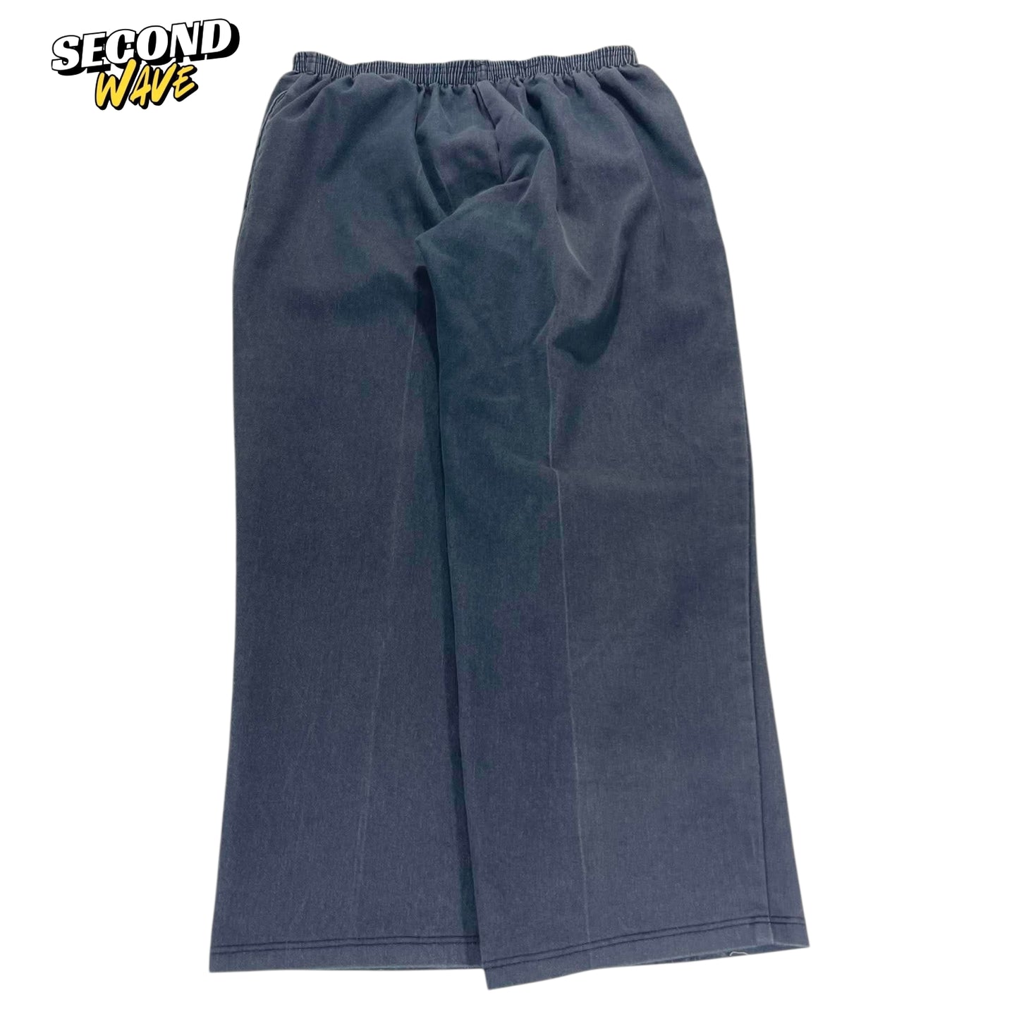 VINTAGE FADED VIBES WIDE LEG TROUSERS (L)