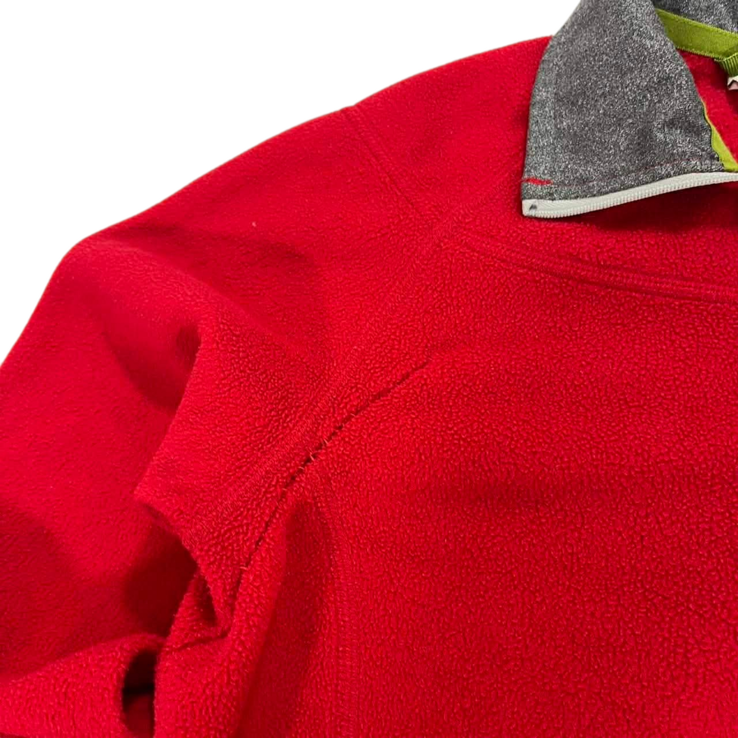 KATHMANDU RED FLEECE QUARTER ZIP SWEATSHIRT (6)