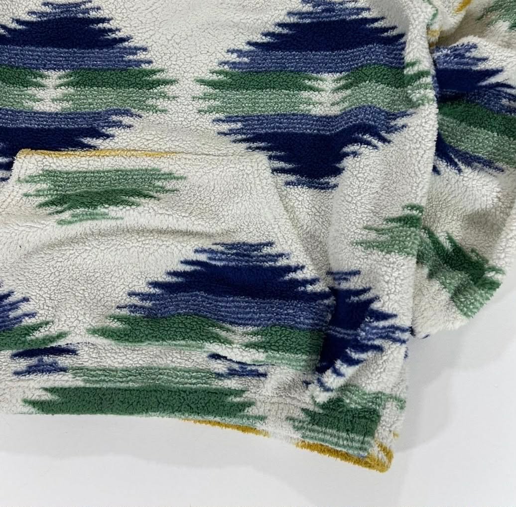 90'S MULTICOLORED QUARTER ZIP FLEECE (M-L)