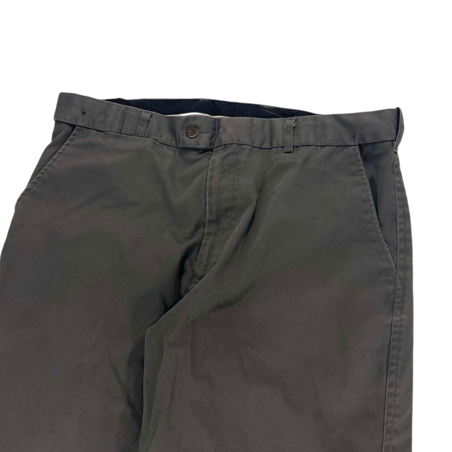 CHISEL GRAY WIDE LEG PANTS (36")